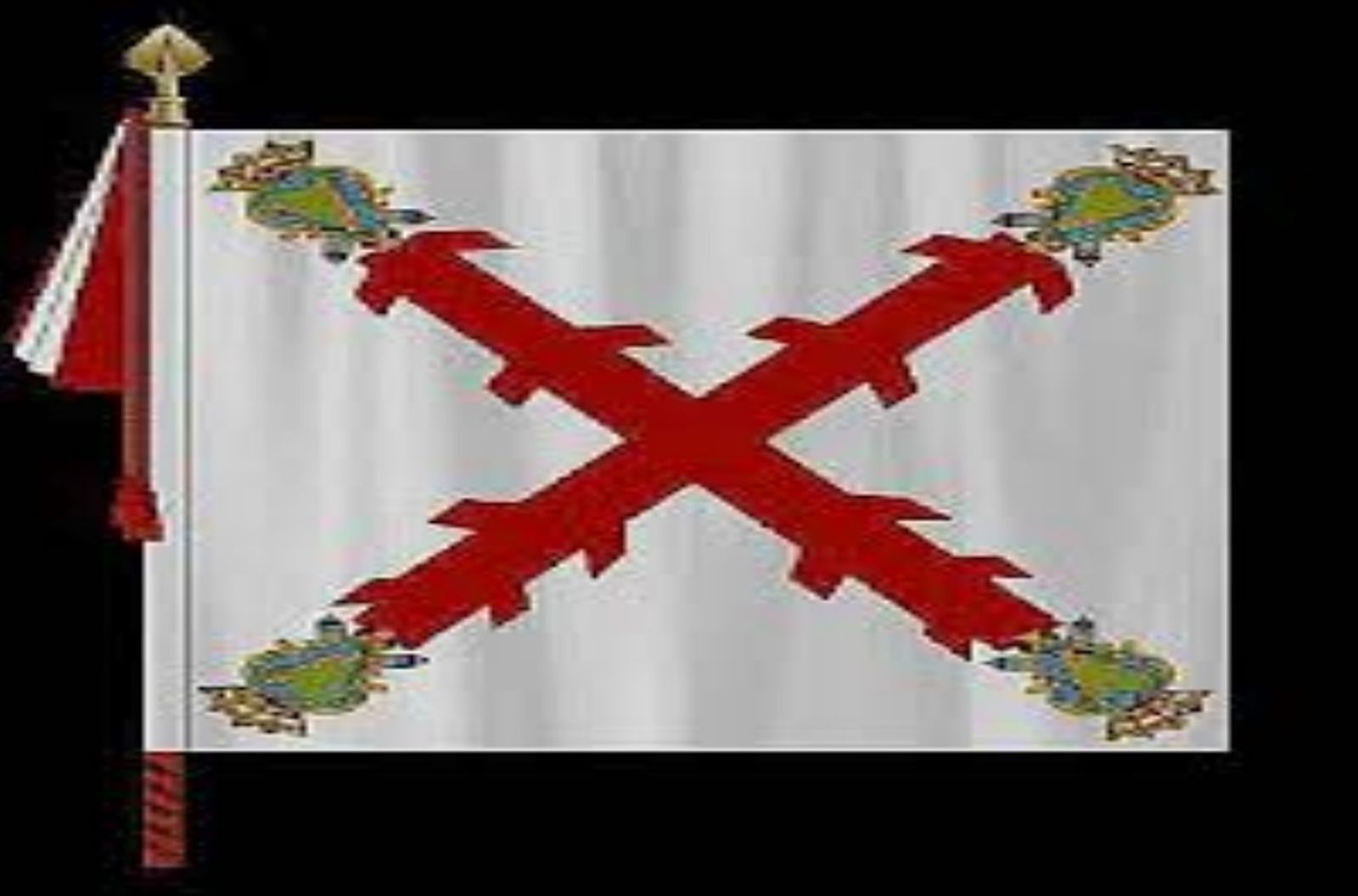 Bandera  del Regimiento de Infantería Ultonia. / FOTO CEDIDA