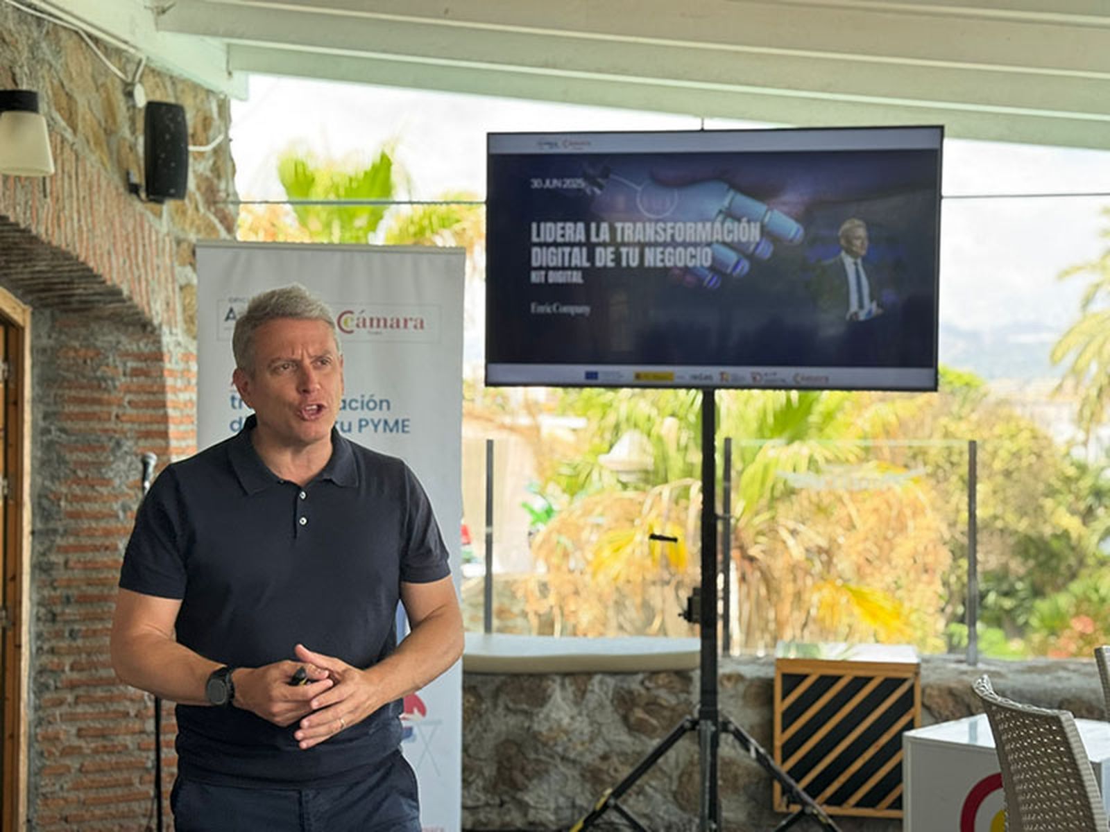 Enric Company, durante su exposición/FOTO CEDIDA