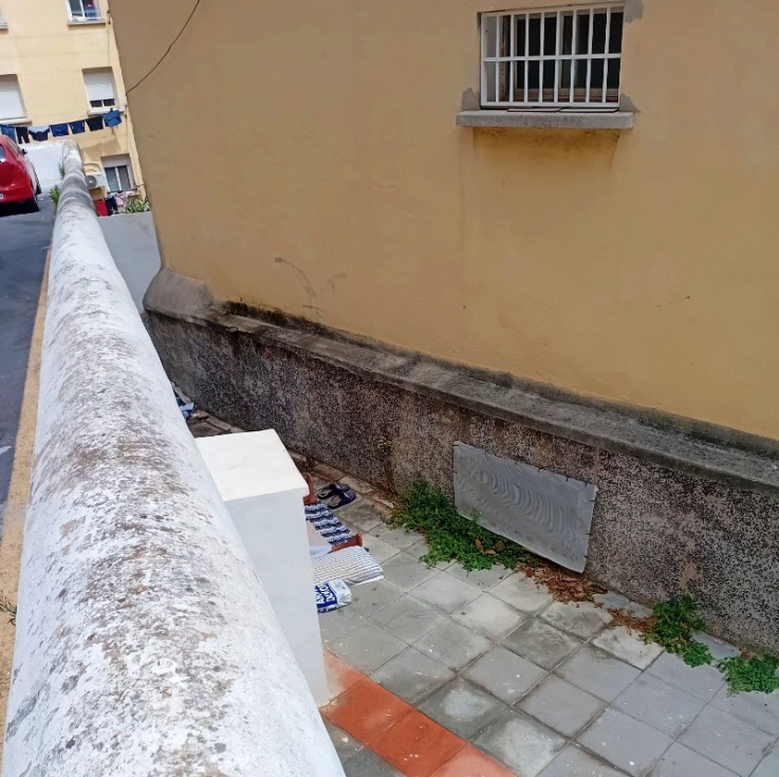 Lugar donde se ha instalado el indigente en cuestión / Cedida