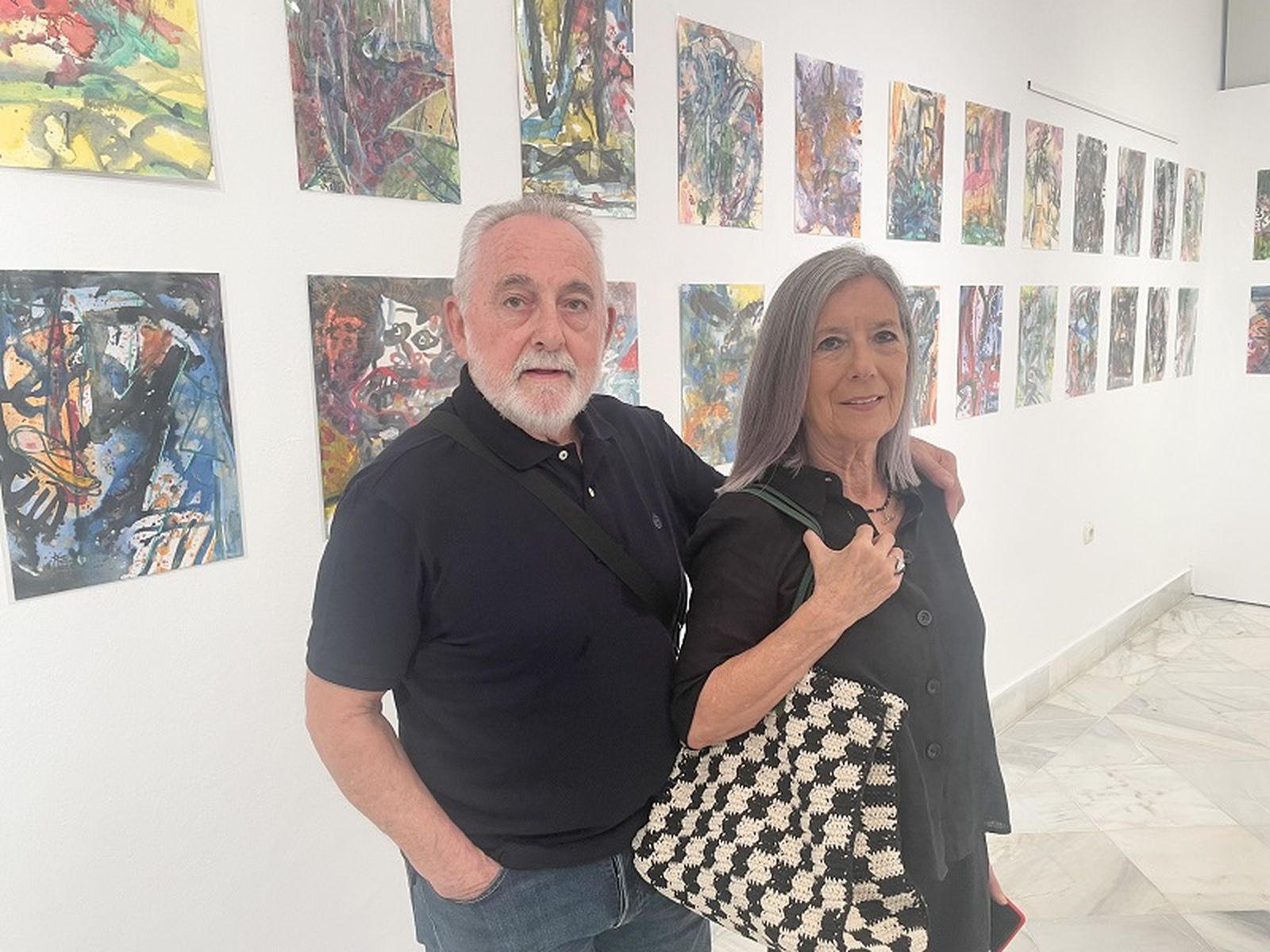 Pedro Eguiluz y su esposa, a quien dedica esta exposición | FOTO REDUAN