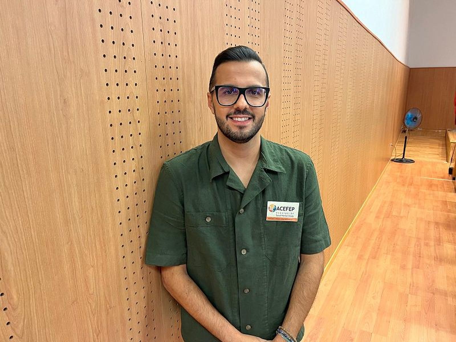 Miguel Sánchez, educador social de ACEFEP./ FOTO J.A.G.