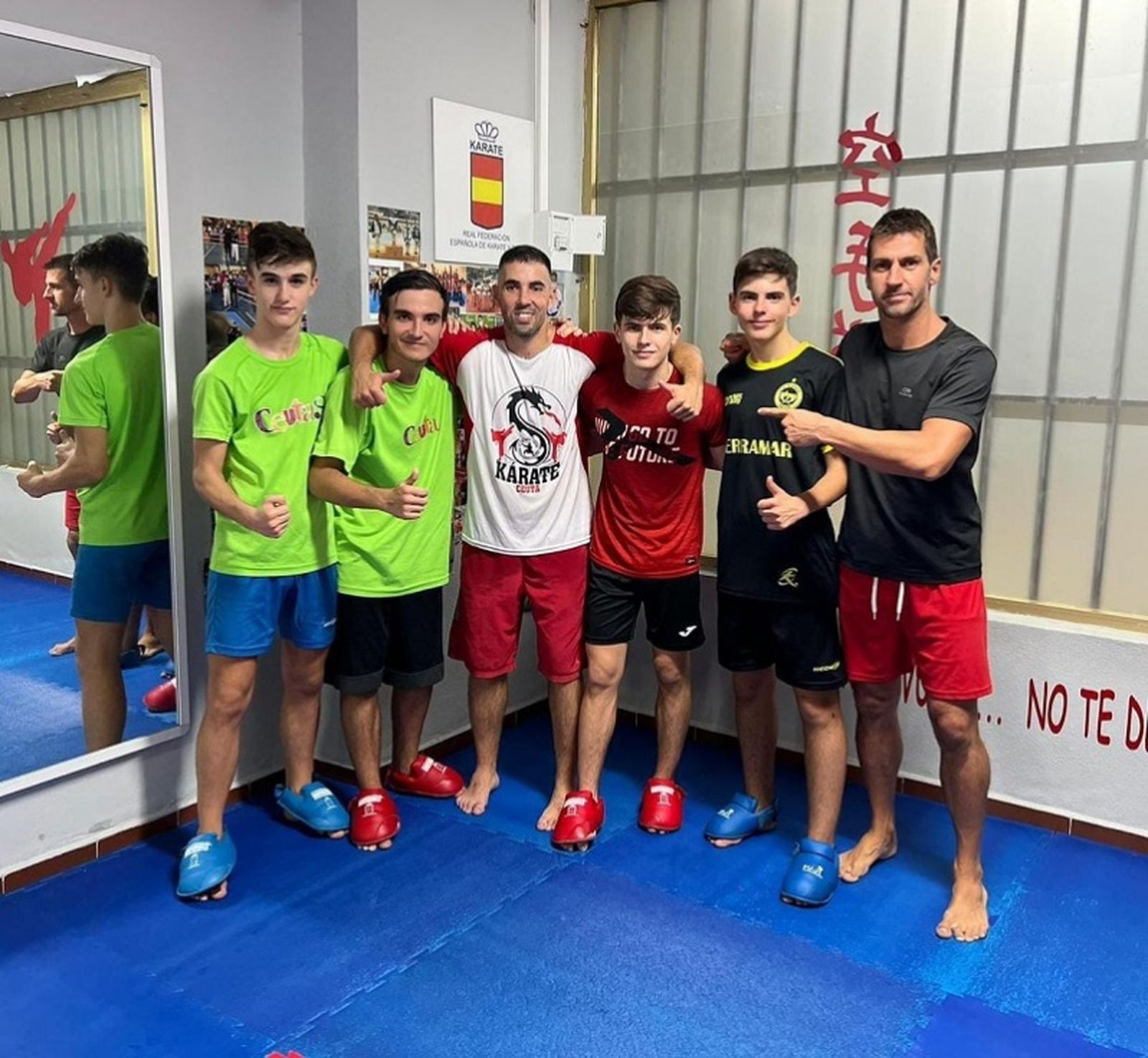 La expedición ceutí, muy motivada de cara a esta competición. / FOTO CEDIDA