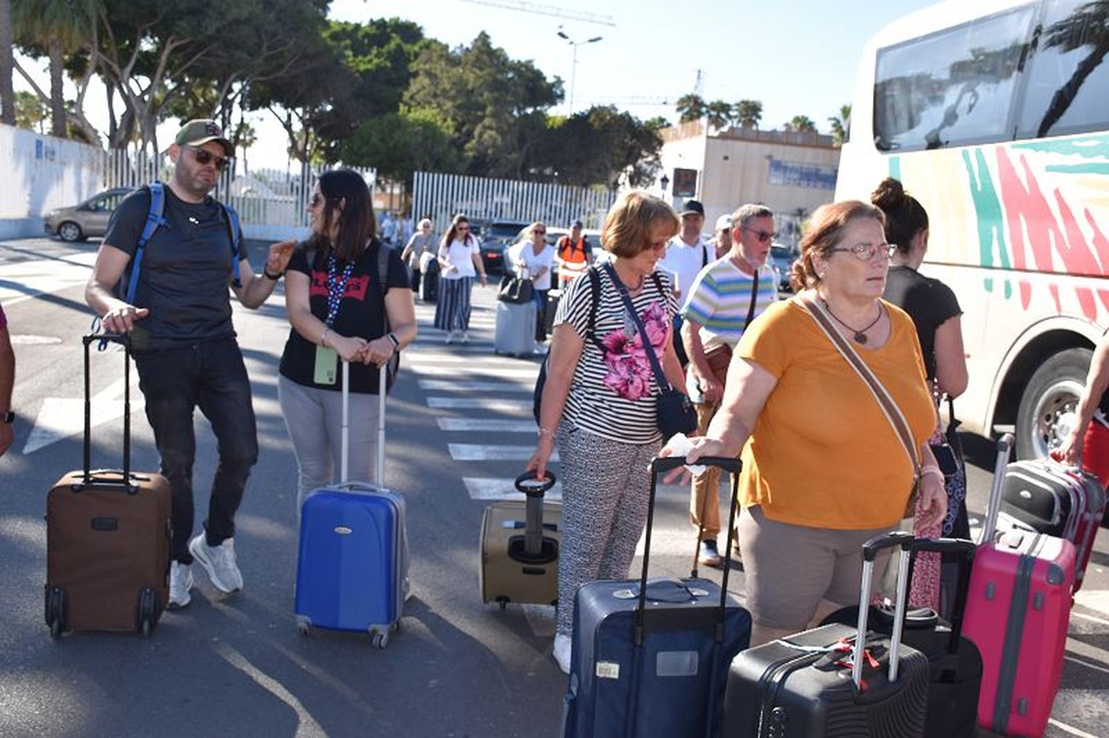 Recepción de los usuarios en el Puerto, este lunes./ IMAGEN DE ARCHIVO