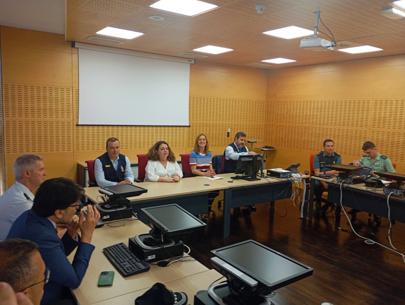 Momento de la reunión técnica, celebrada en la Seguridad Social / Coronado