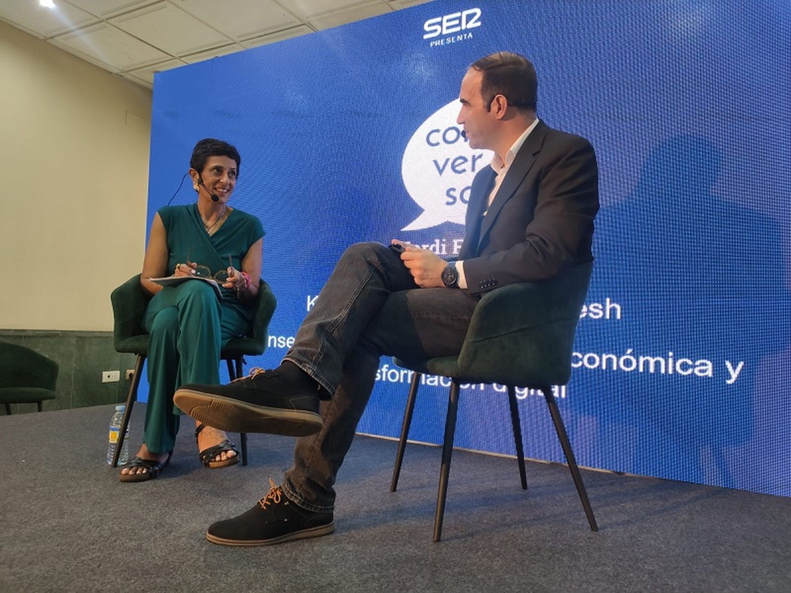 Chandiramani este viernes durante su conversación en el evento organizado por la Cadena SER. / FOTO REDUAN