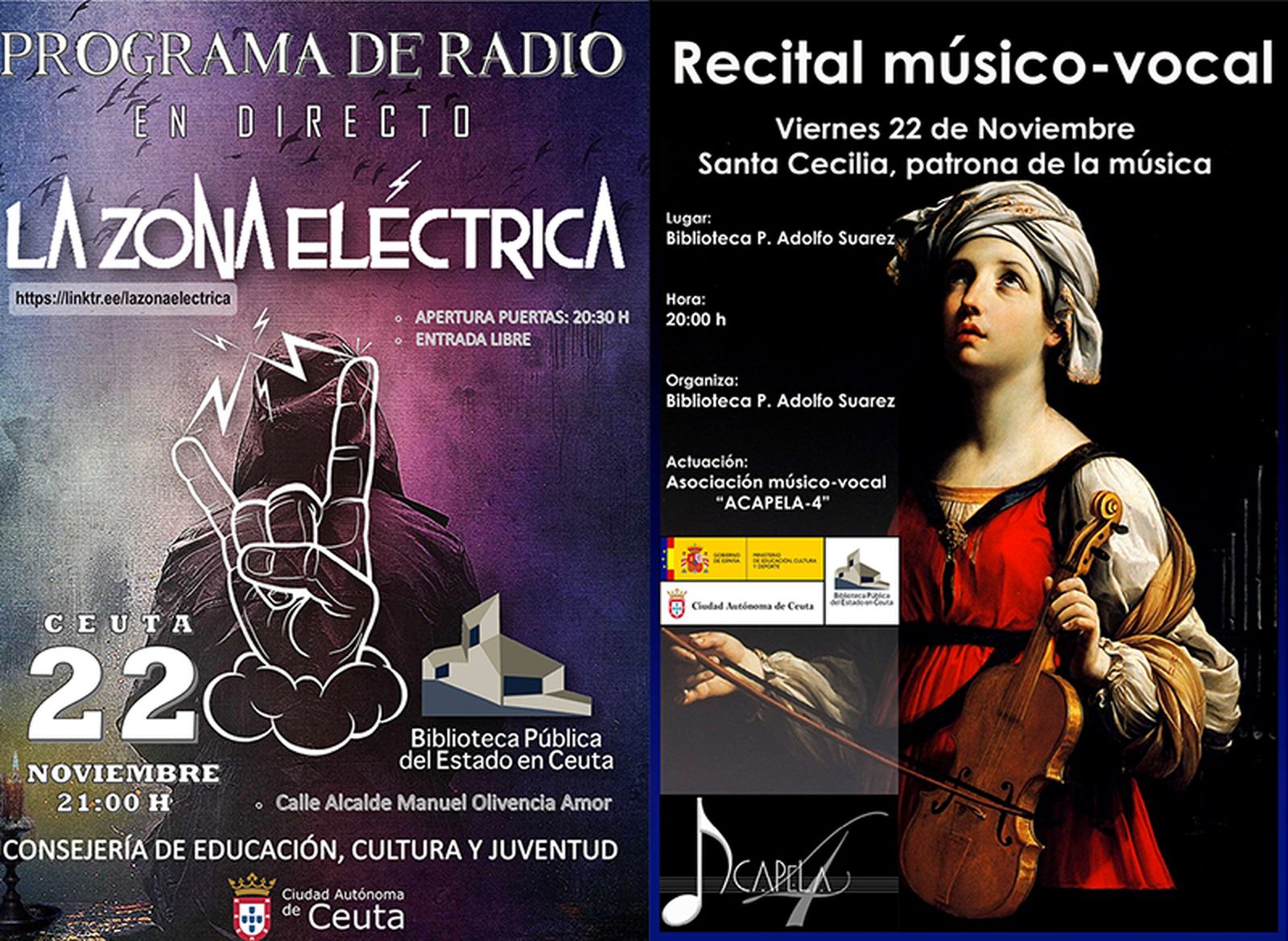 Dos de las convocatorias programadas para la próxima semana / FOTO: CEDIDA