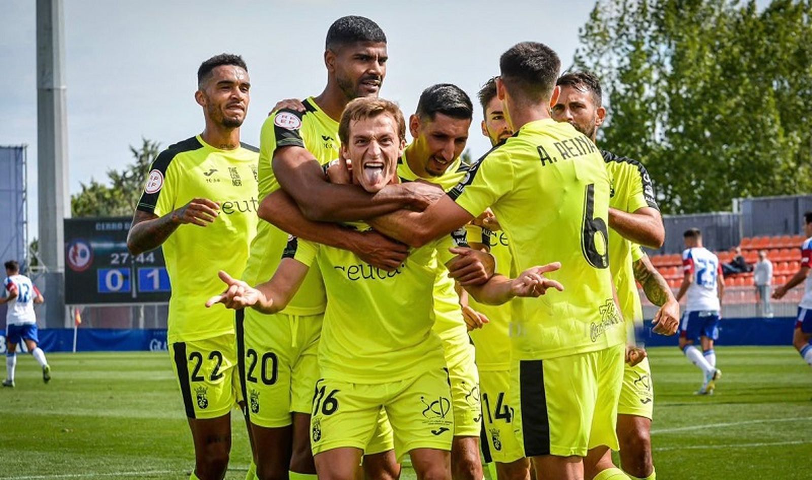 El equipo ceutí afronta el partido con la moral alta tras la victoria de la semana pasada ante el Rayo Majadahonda. / FOTO DEBORAH