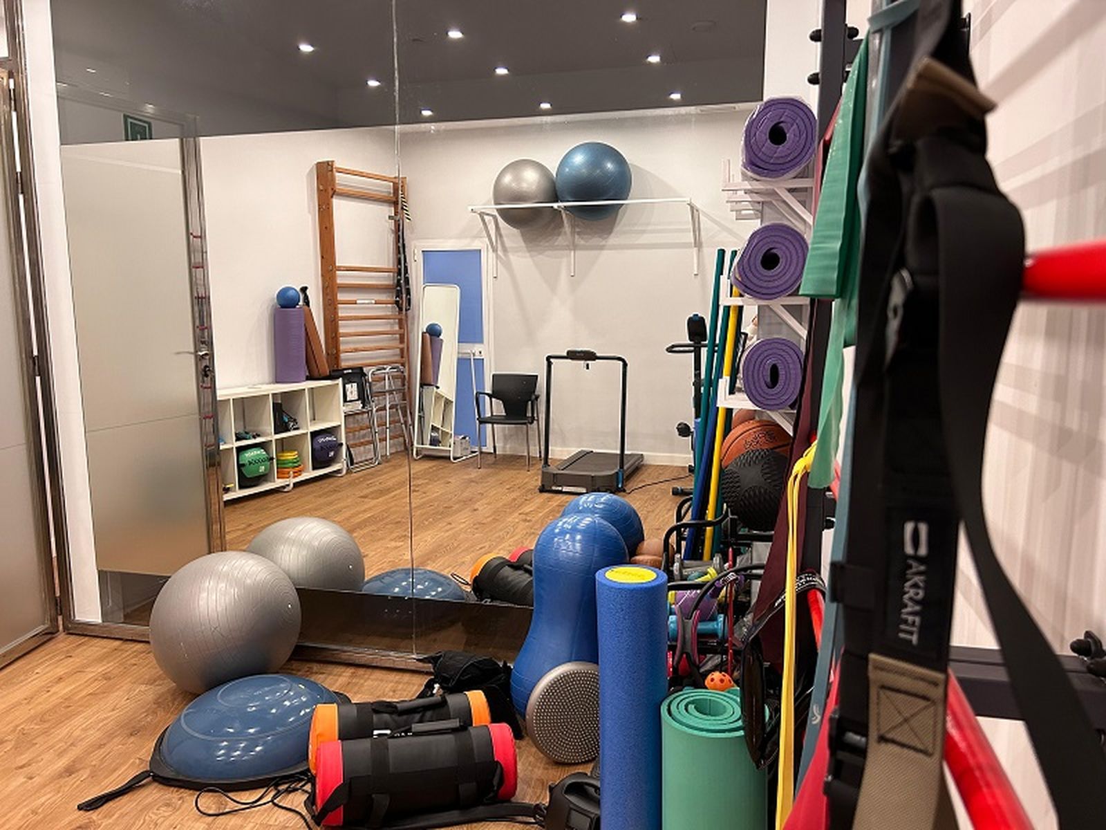 El gimnasio es una de las estancias de Fisiomega. | FOTO E.A.Z.