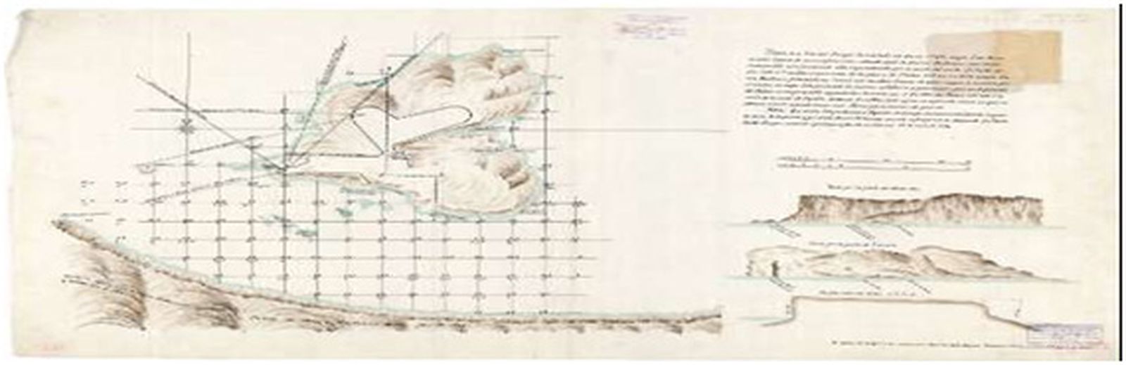 Plano de la Isla Perejil de Don Luis Huet. / FOTO CEDIDA