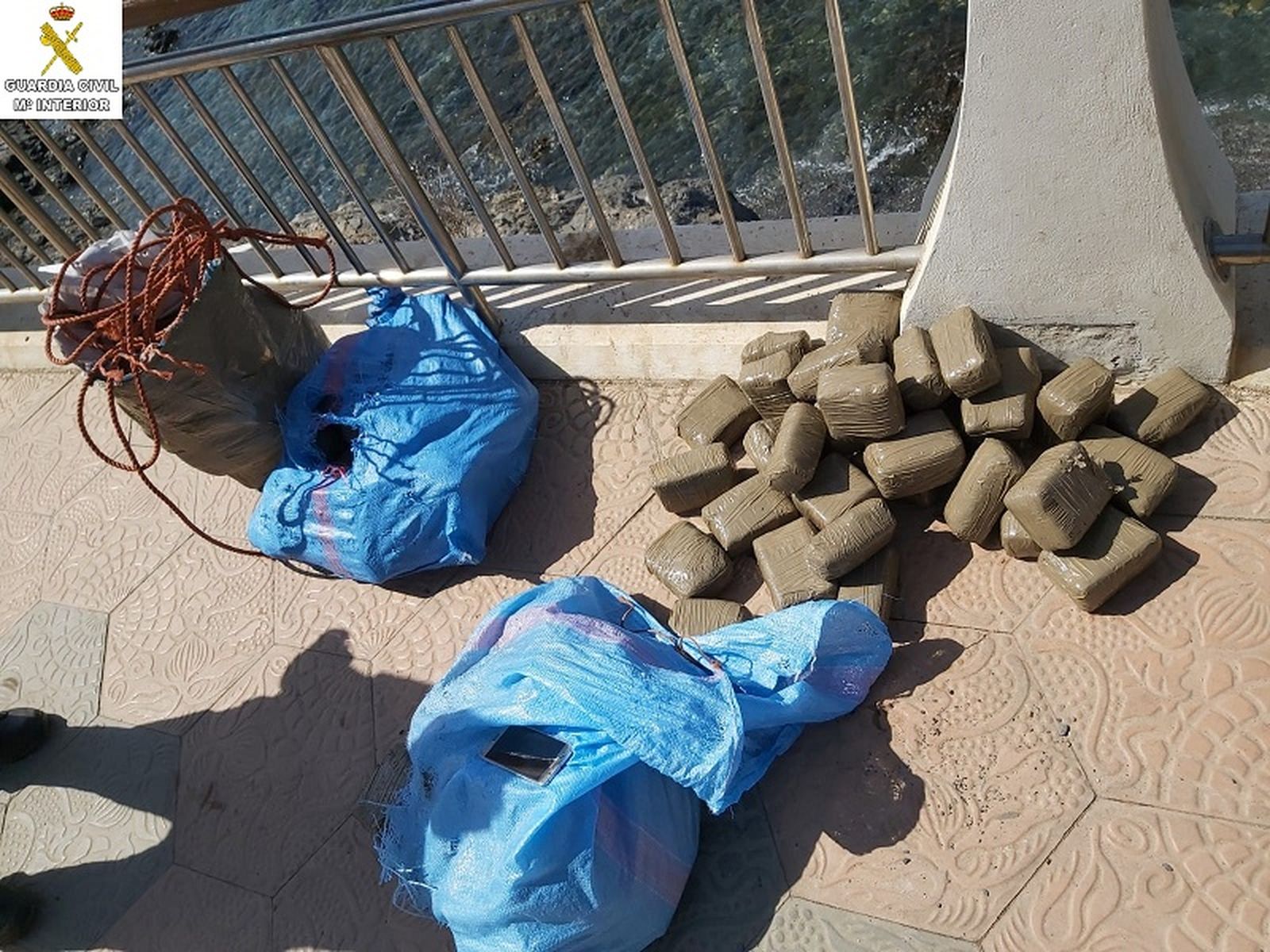 Imagen de la droga intervenida el día de los hechos.