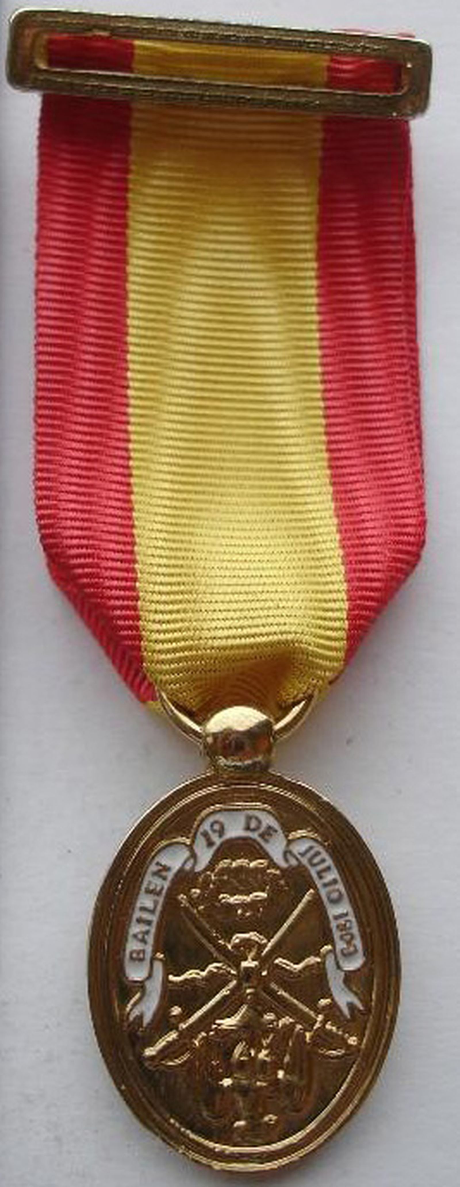 Medalla de oro a los héroes de la Batalla de Bailén. / FOTO CEDIDA