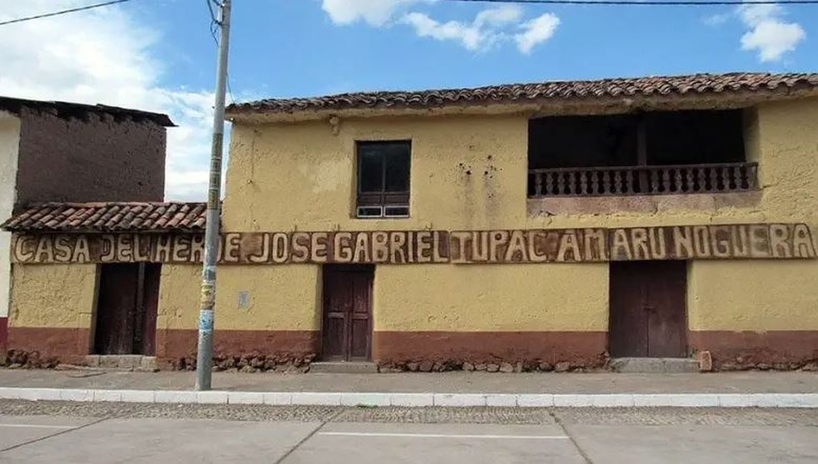 Casa de José Condorcanqui en Tasngasuca. / FOTO CEDIDA