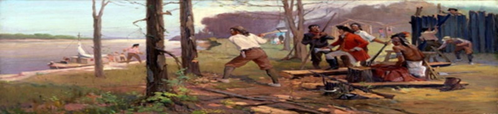 Laclede en el emplazamiento actual de San Luis. / FOTO CEDIDA