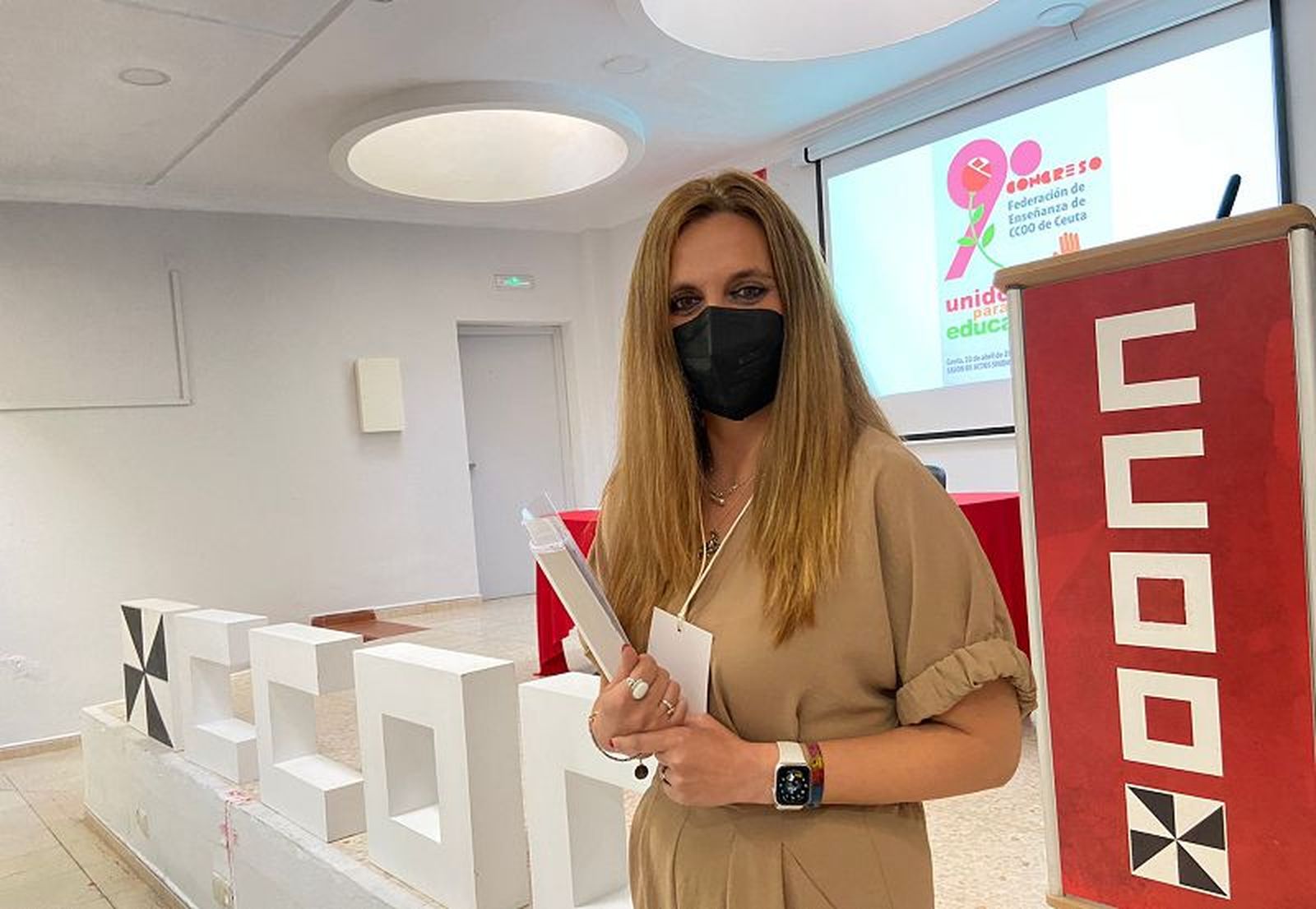 Lorena Díaz, secretaria general de FECCOO Ceuta