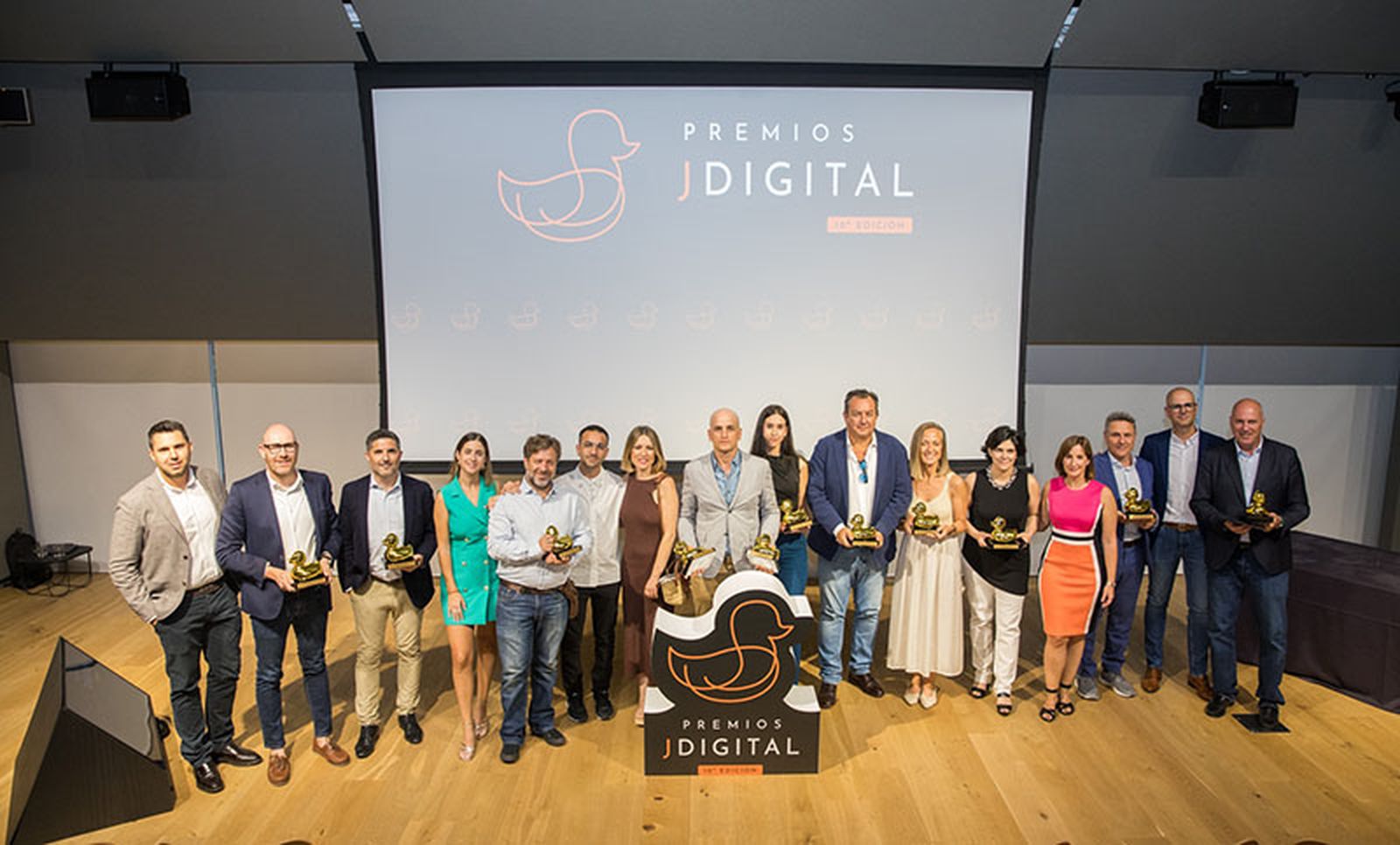 Fotografía de los ganadores de los Premios Jdigital/FOTO CEDIDA