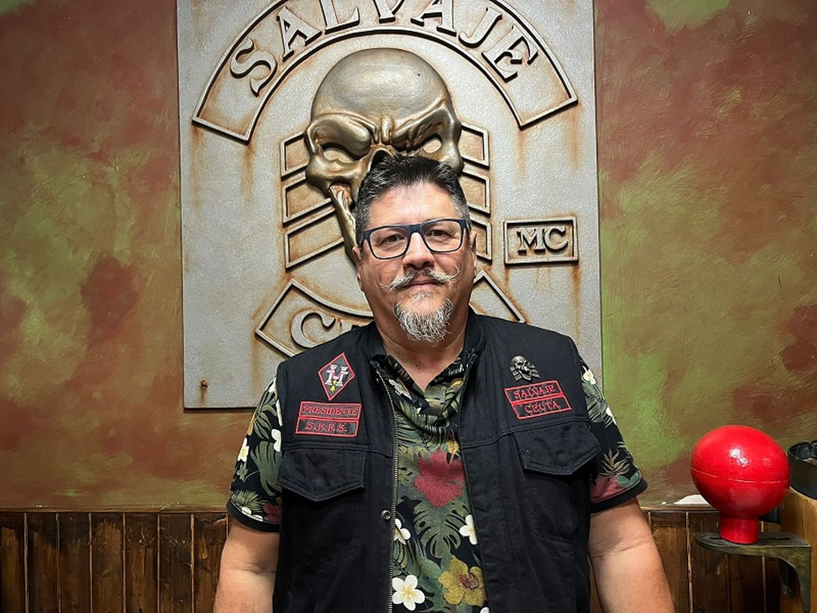 Presidente de Salvaje MC Ceuta, Manuel García./ FOTO C.L.