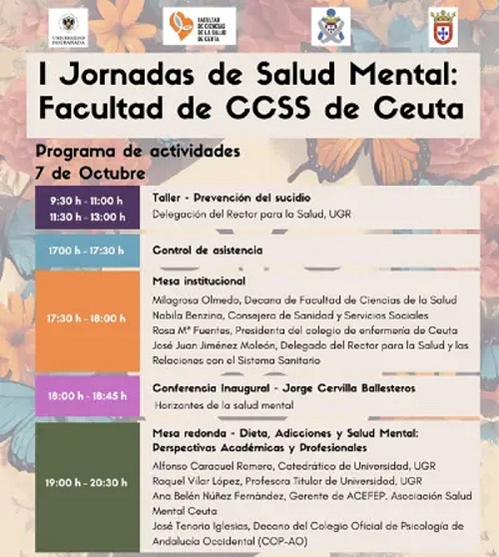 Cartel I Jornadas de Salud Mental | FOTO REPRODUCCIÓN