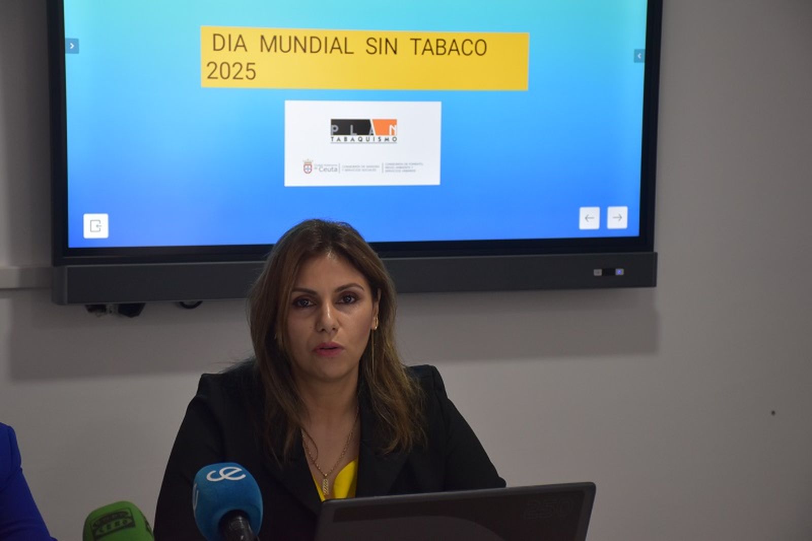 La consejera de Sanidad y Servicios Sociales, Nabila Benzina. / FOTO G.S.