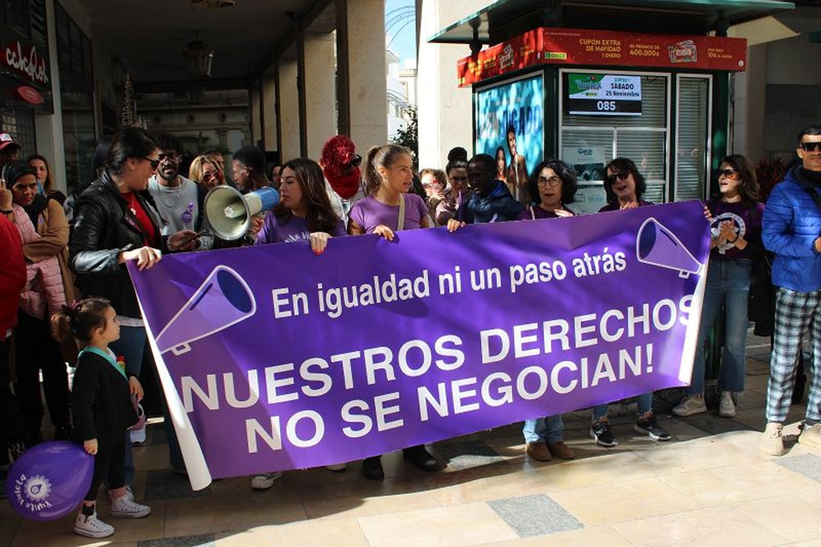 Imagen de archivo de una protesta feminista en Ceuta/FOTO EL PUEBLO