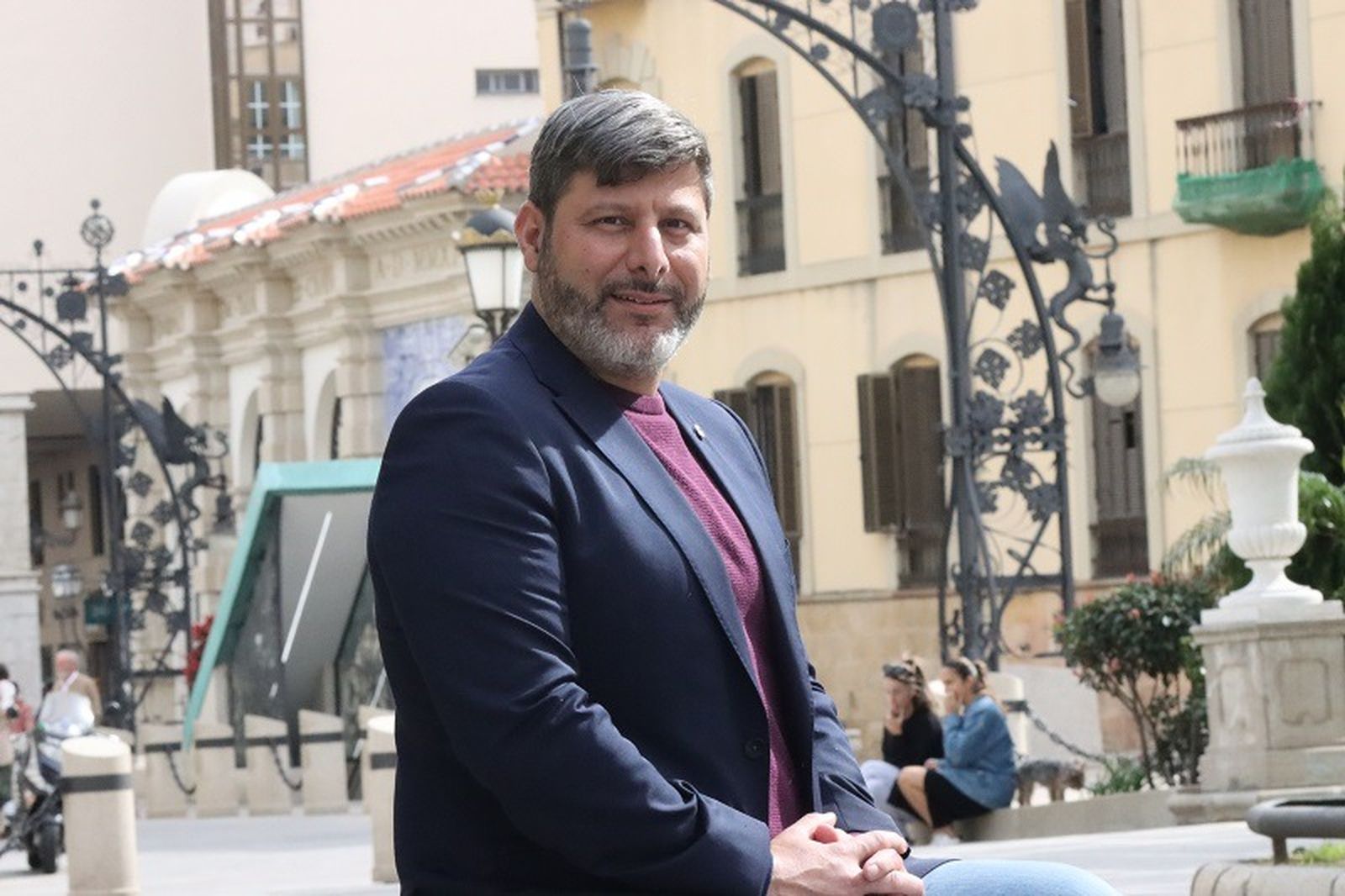 El líder de Ceuta Ya!, Mohamed Mustafa, en el centro de Ceuta. / FOTO REDUAN