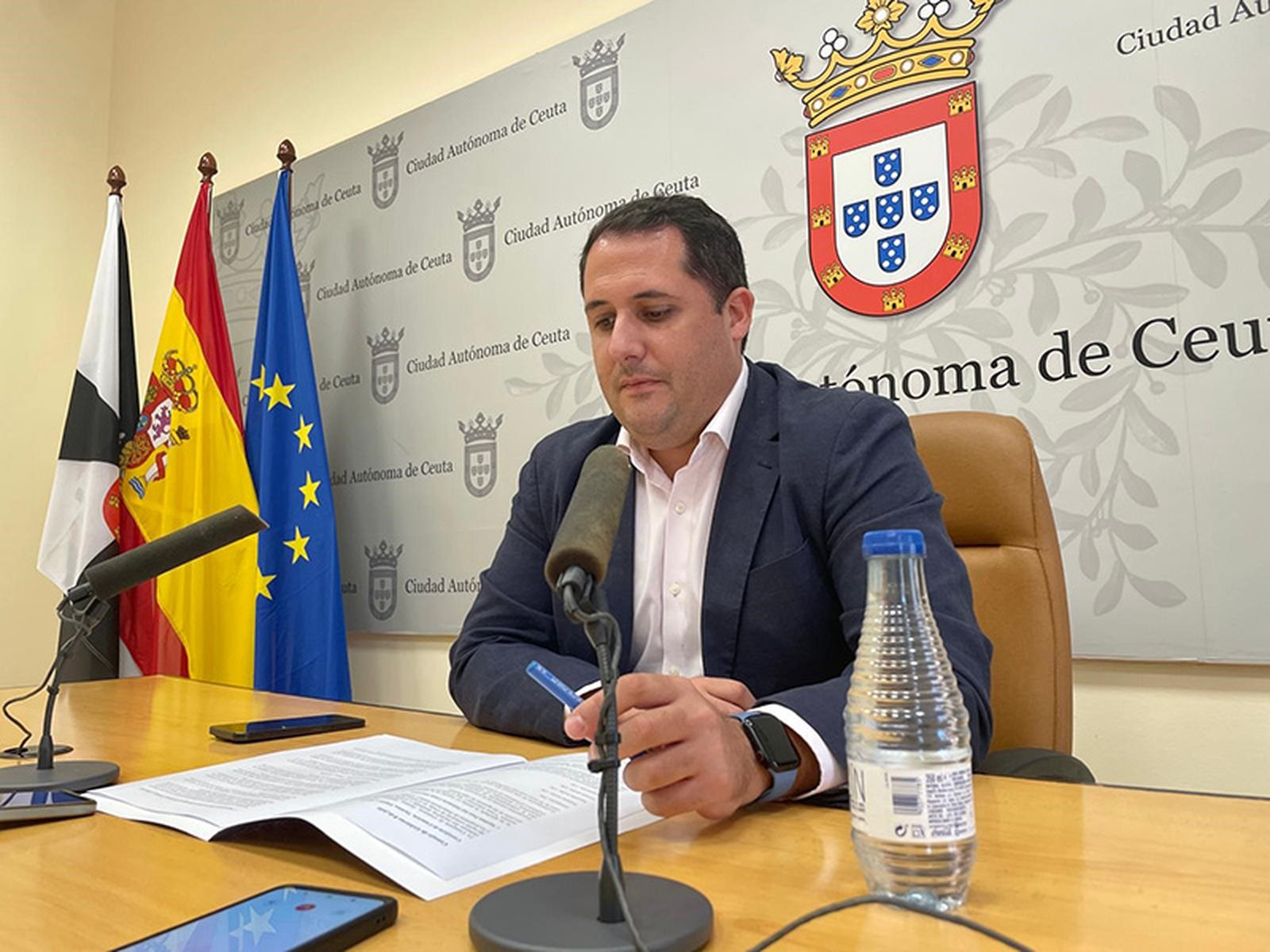 Alejandro Ramírez, durante su comparecencia ante los periodistas/FOTO REDUAN