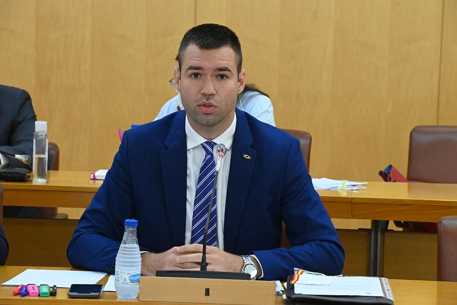 Carlos Verdejo, portavoz del Grupo Parlamentario Vox en la Asamblea de Ceuta. / FOTO C.A.C.