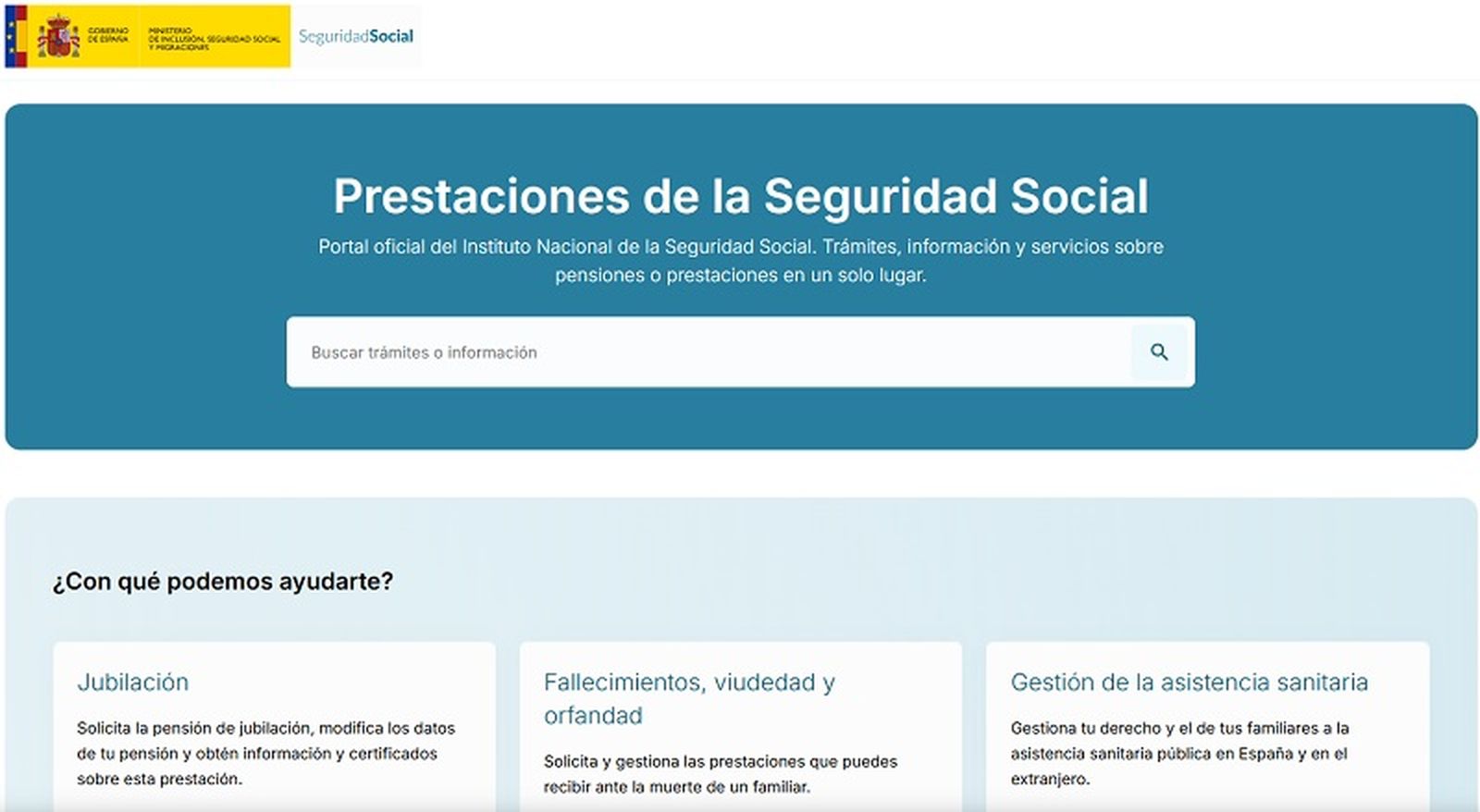 Portal nueva herramienta Seguridad Social | FOTO REPRODUCCIÓN