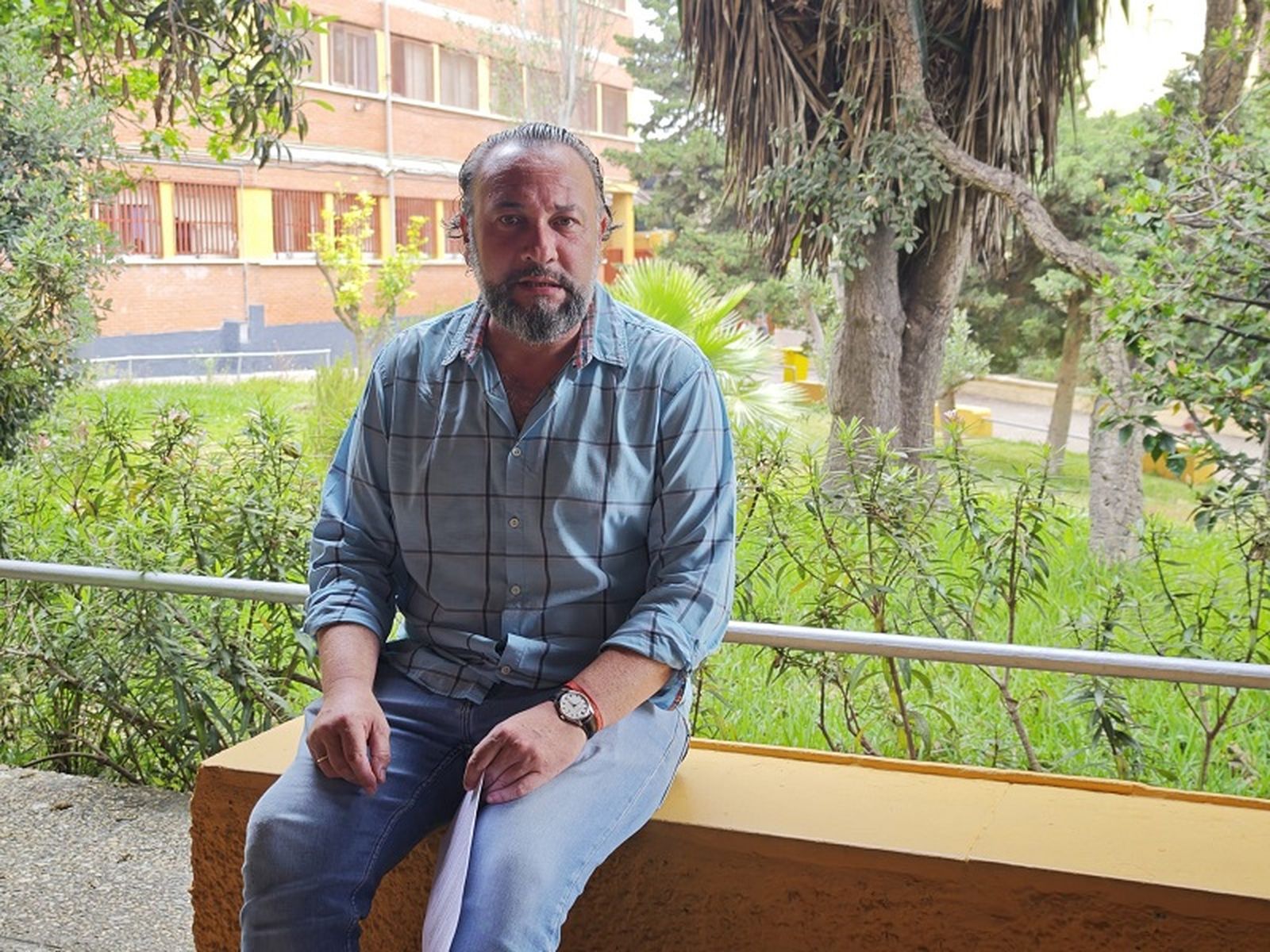 Pepe Grosso, profesor del IES Abyla. FOTO J.M.R.G.