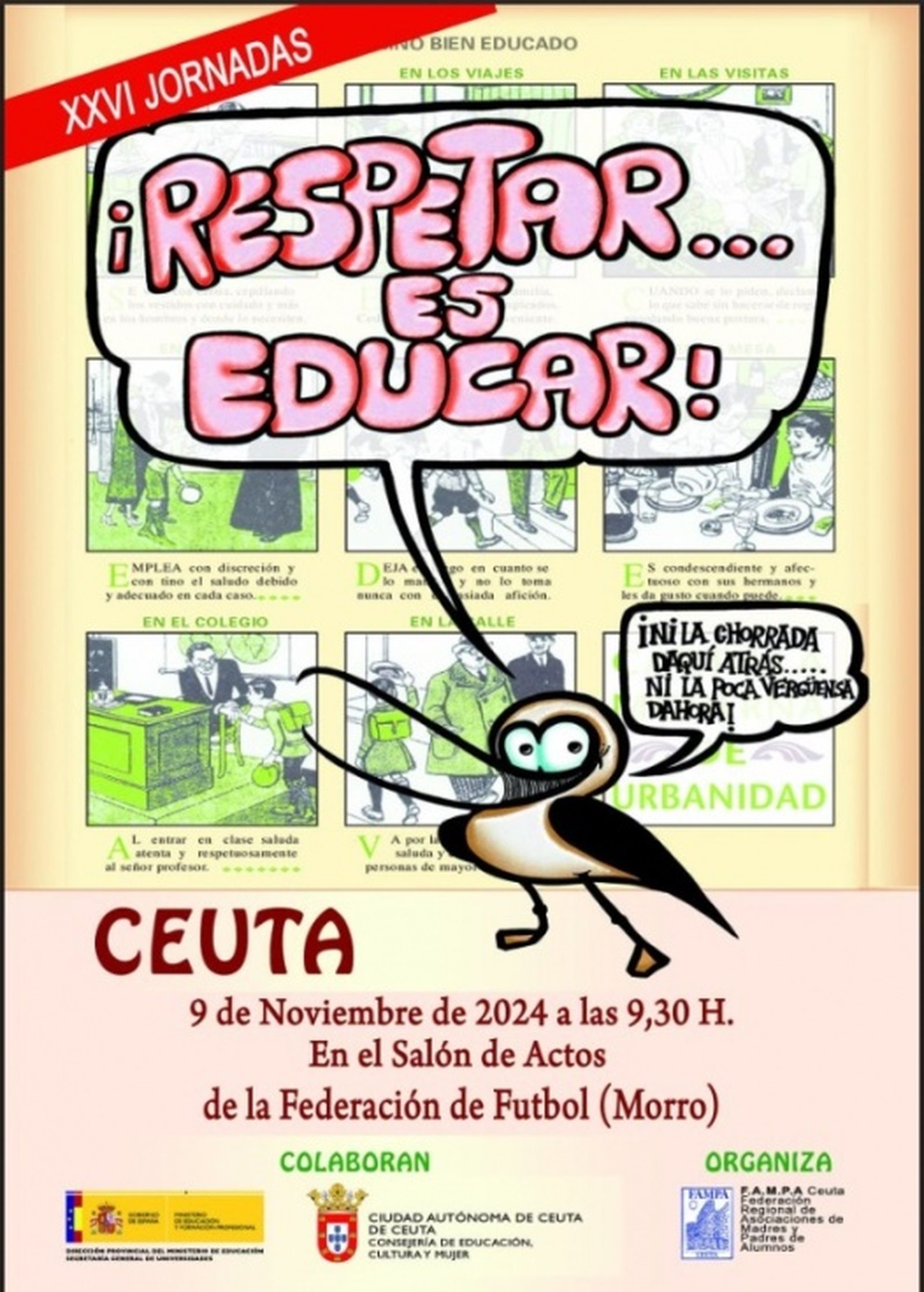 Cartel Jornadas 'Respetar es educar' | FOTO REPRODUCCIÓN