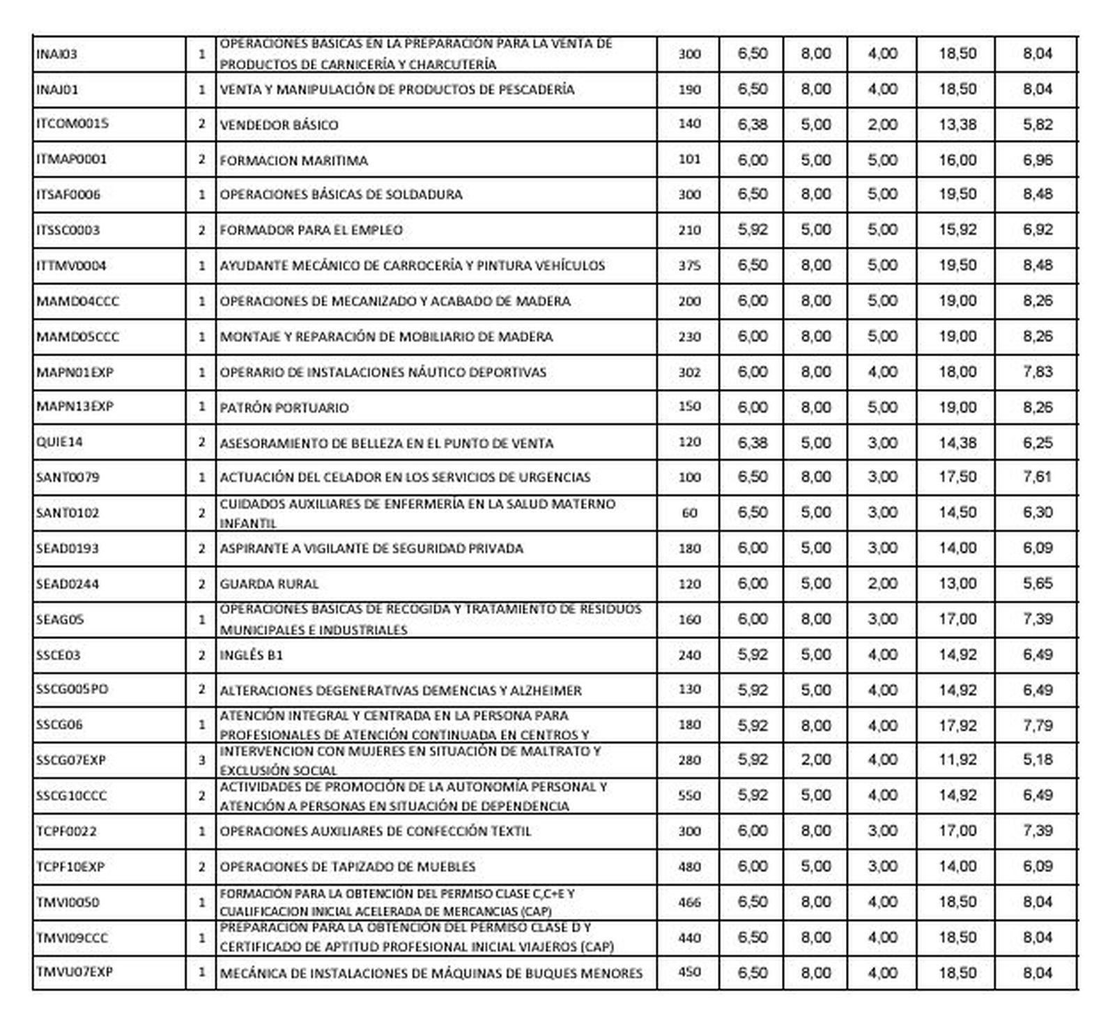 Prioridades establecidas en base al comportamiento de la actividad económica en Ceuta,  al nivel de cualificación de las demandas registradas a quien va dirigida la acción formativa./ FOTO REPRODUCCIÓN