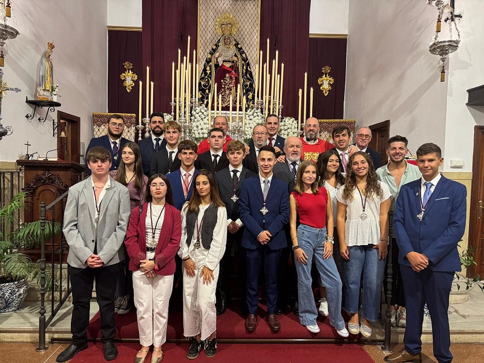 Grupo Joven de la Amargura durante el Triduo | FOTO CEDIDA