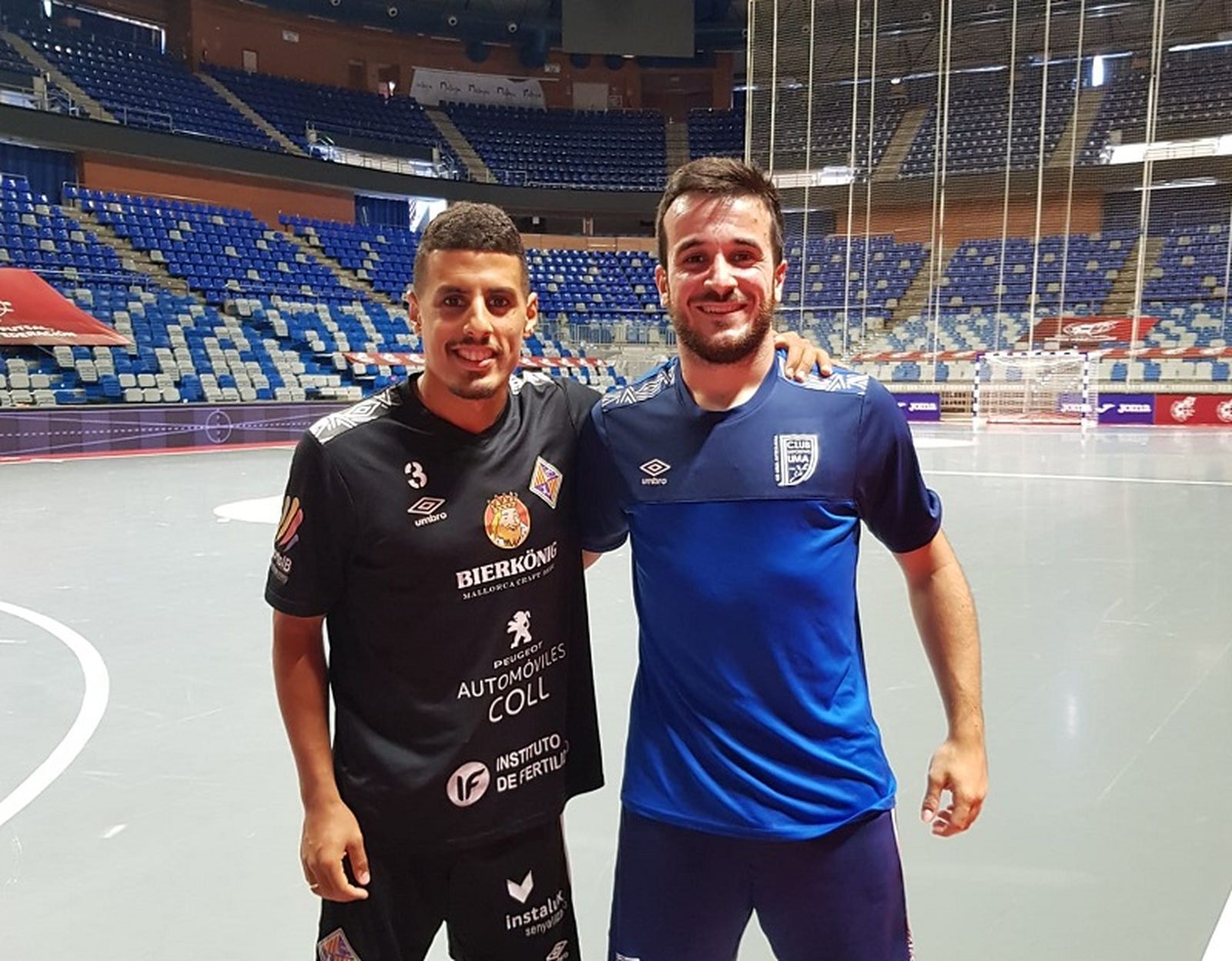 Dani, junto a Hamza Maimon, en el 'Martín Carpena'.