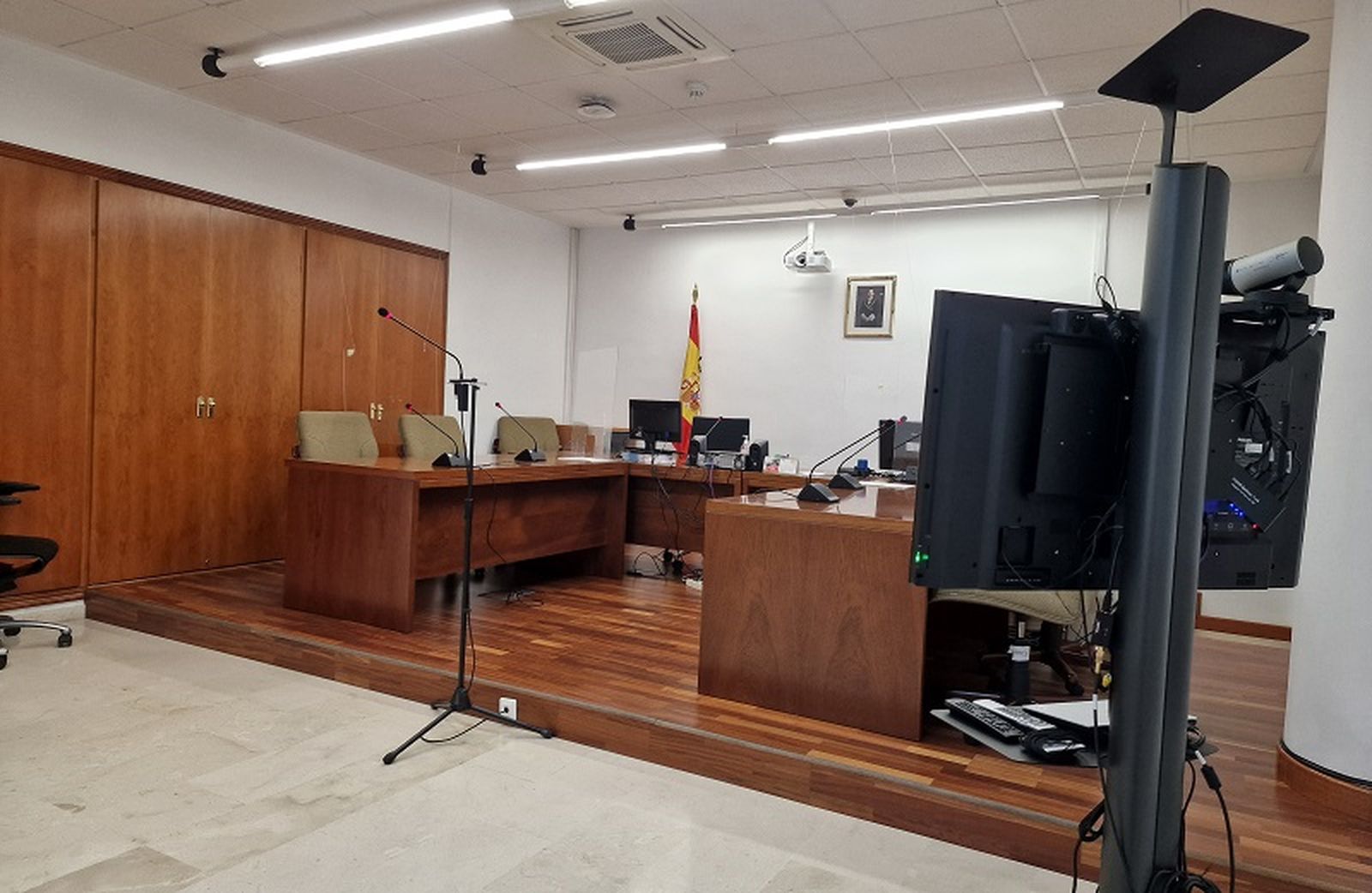 Sala de vistas del Juzgado de lo Penal. / FOTO EL PUEBLO