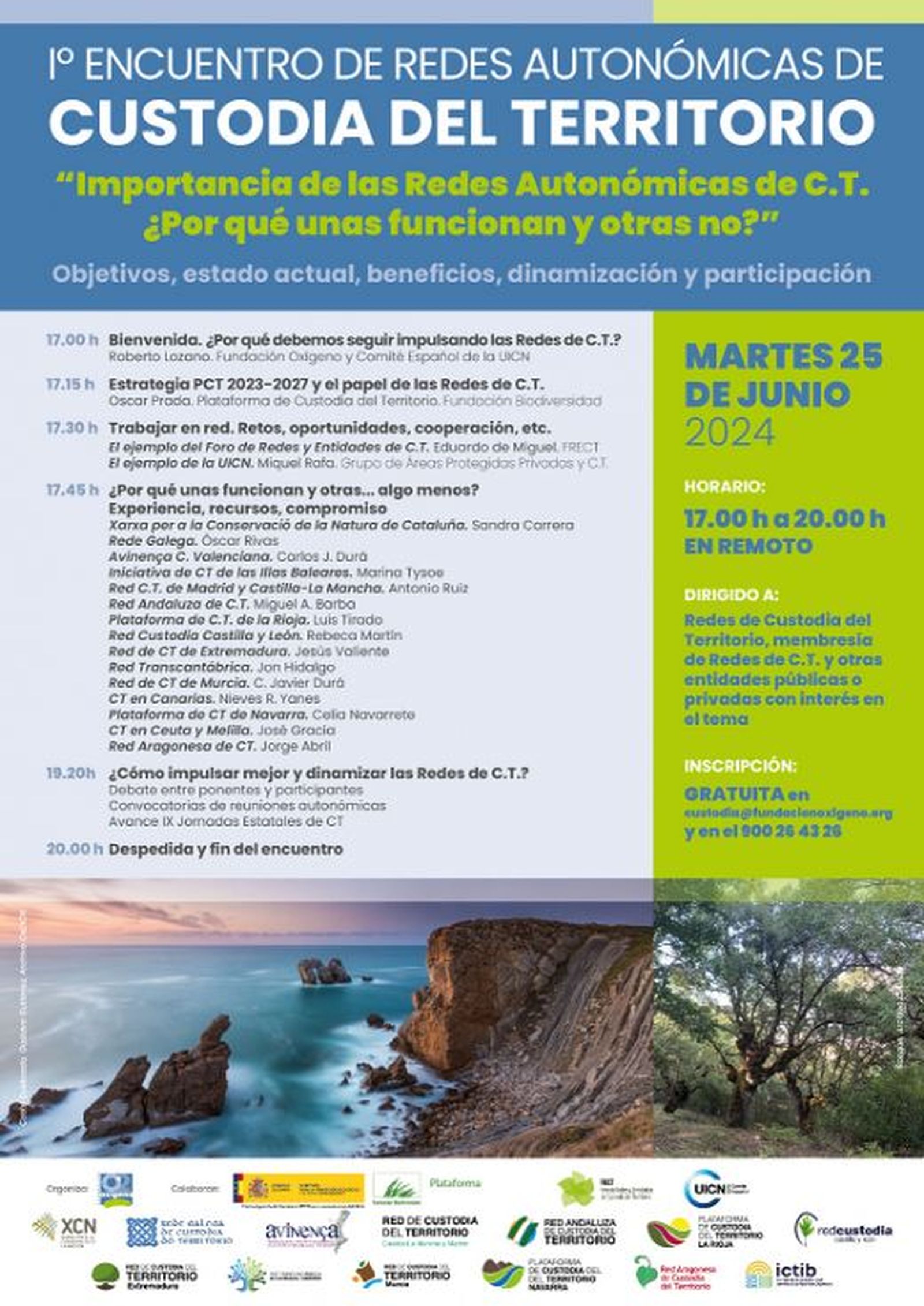 Cartel del 1º Encuentro de Redes Autonómicas de Custodia del Territorio./ FOTO CEDIDA