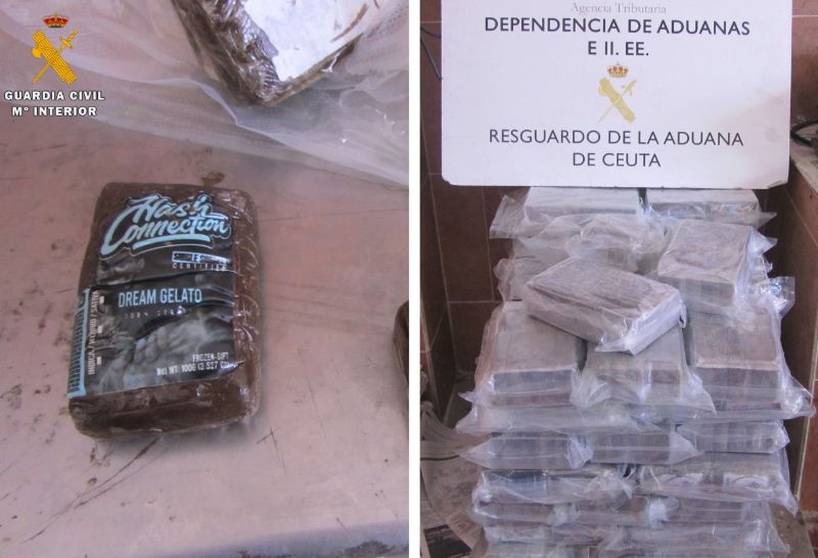 Droga intervenida. / FOTO GURADIA CIVIL