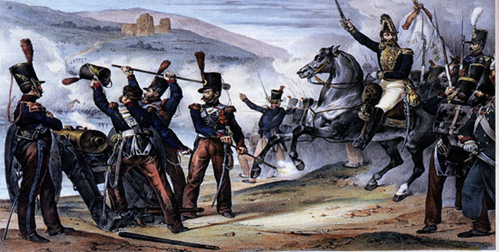 La entrada de los 100.000 hijos de San Luis en España. / FOTO CEDIDA