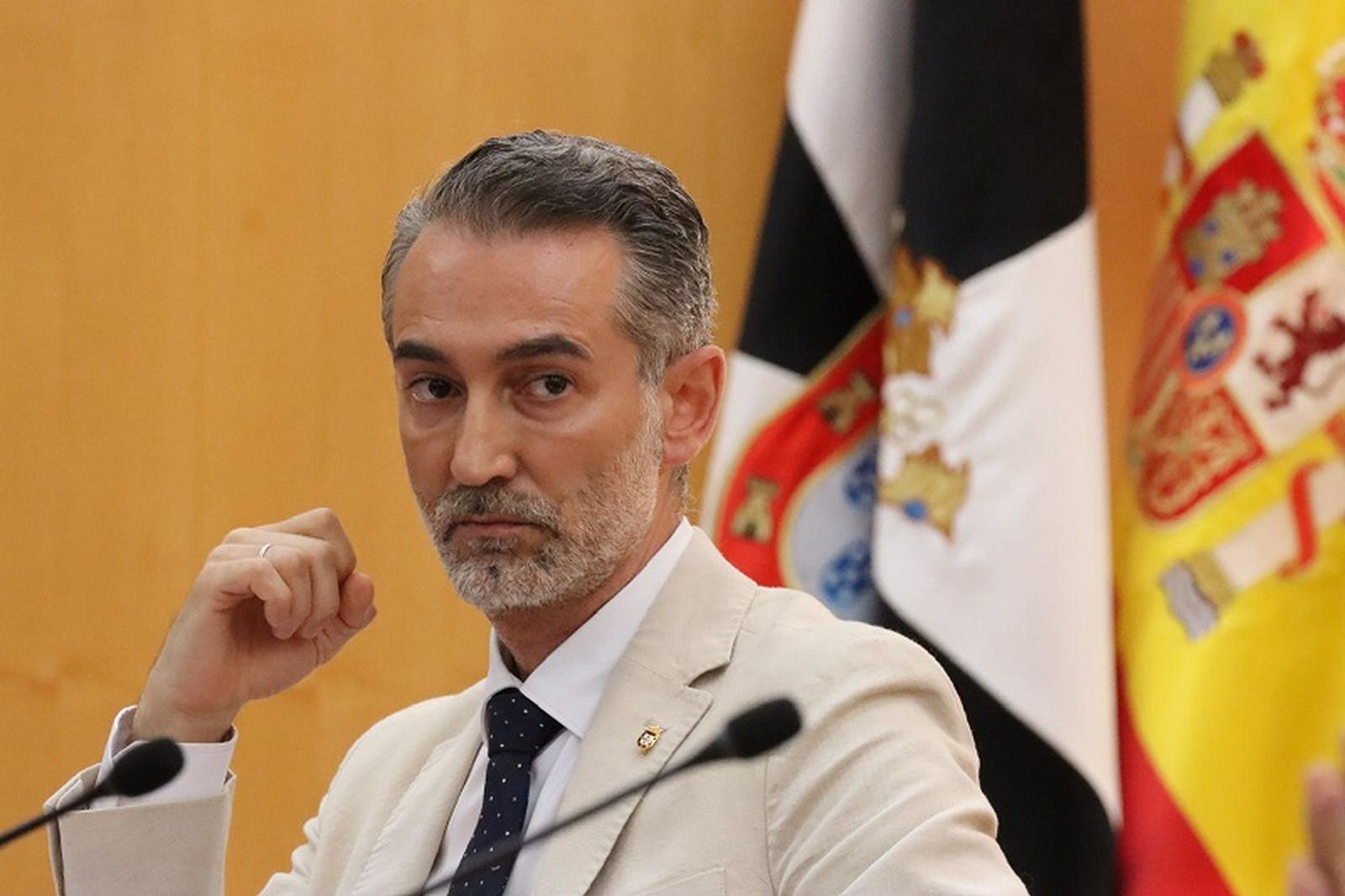 El diputado socialista, Sebastián Guerrero, durante el pleno de este jueves. / FOTO REDUAN