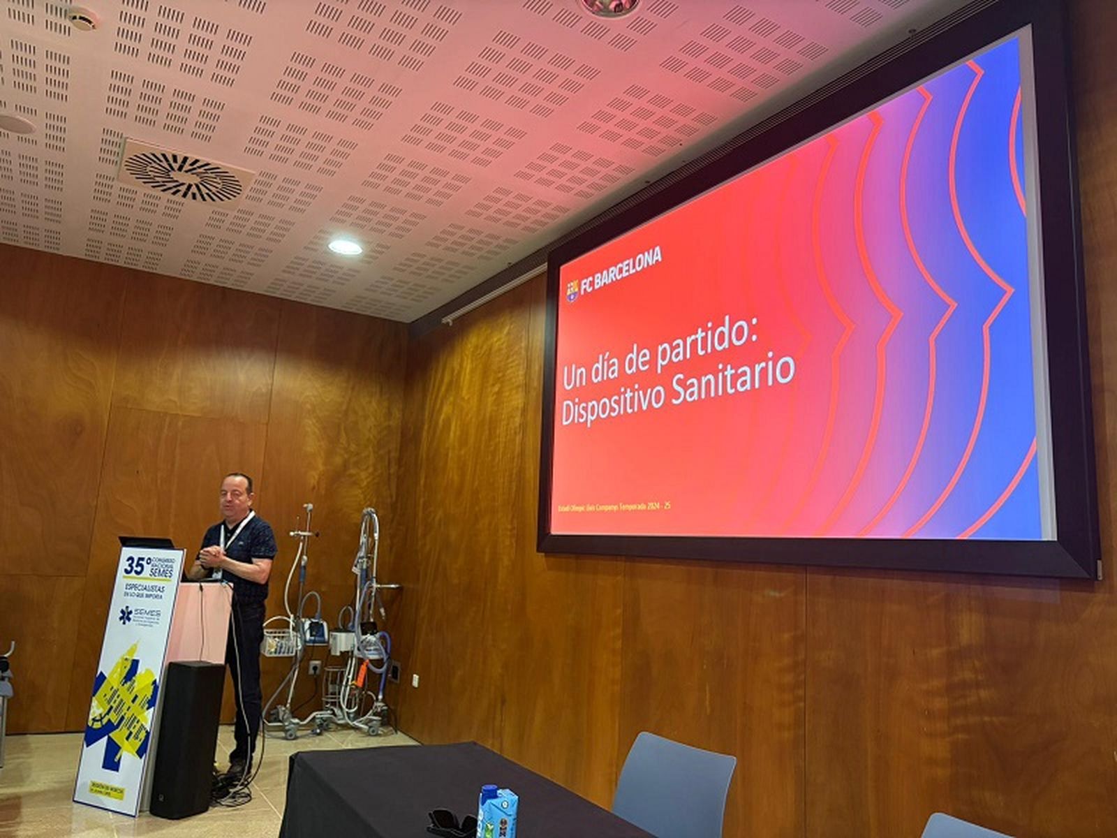 El sanitario del Barça Xavier Castillo Paramio. / FOTO CEDIDA