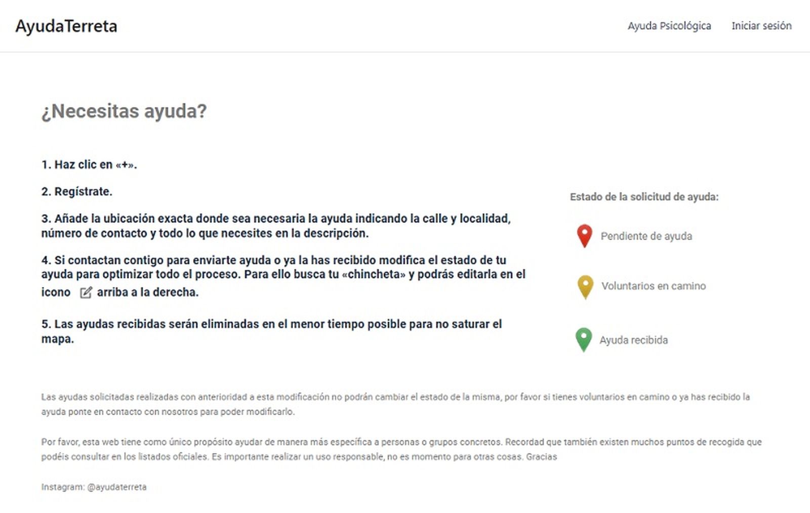 Web Ayuda Terreta | FOTO REPRODUCCIÓN