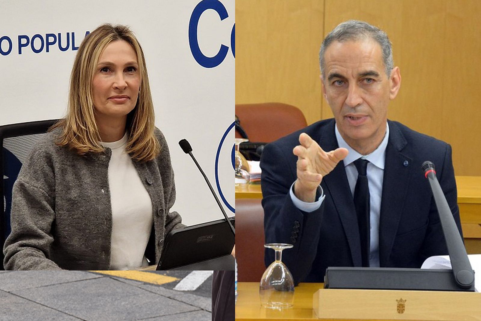 Los senadores del PP Cristina Díaz y Abdelhakim Abdeselam/FOTO EL PUEBLO
