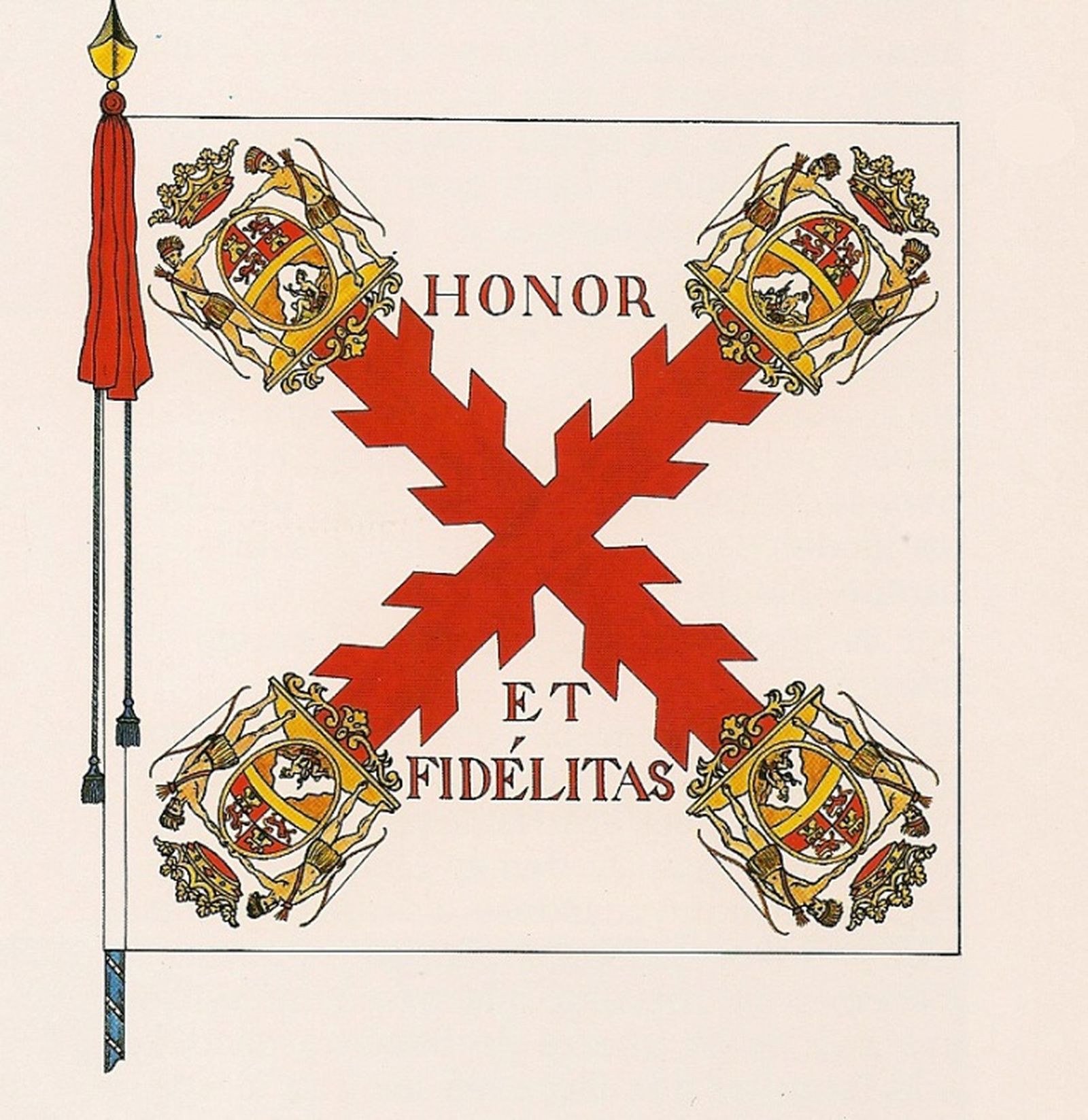 Bandera del Regimiento de Infantería Fijo de Luisiana. / FOTO CEDIDA