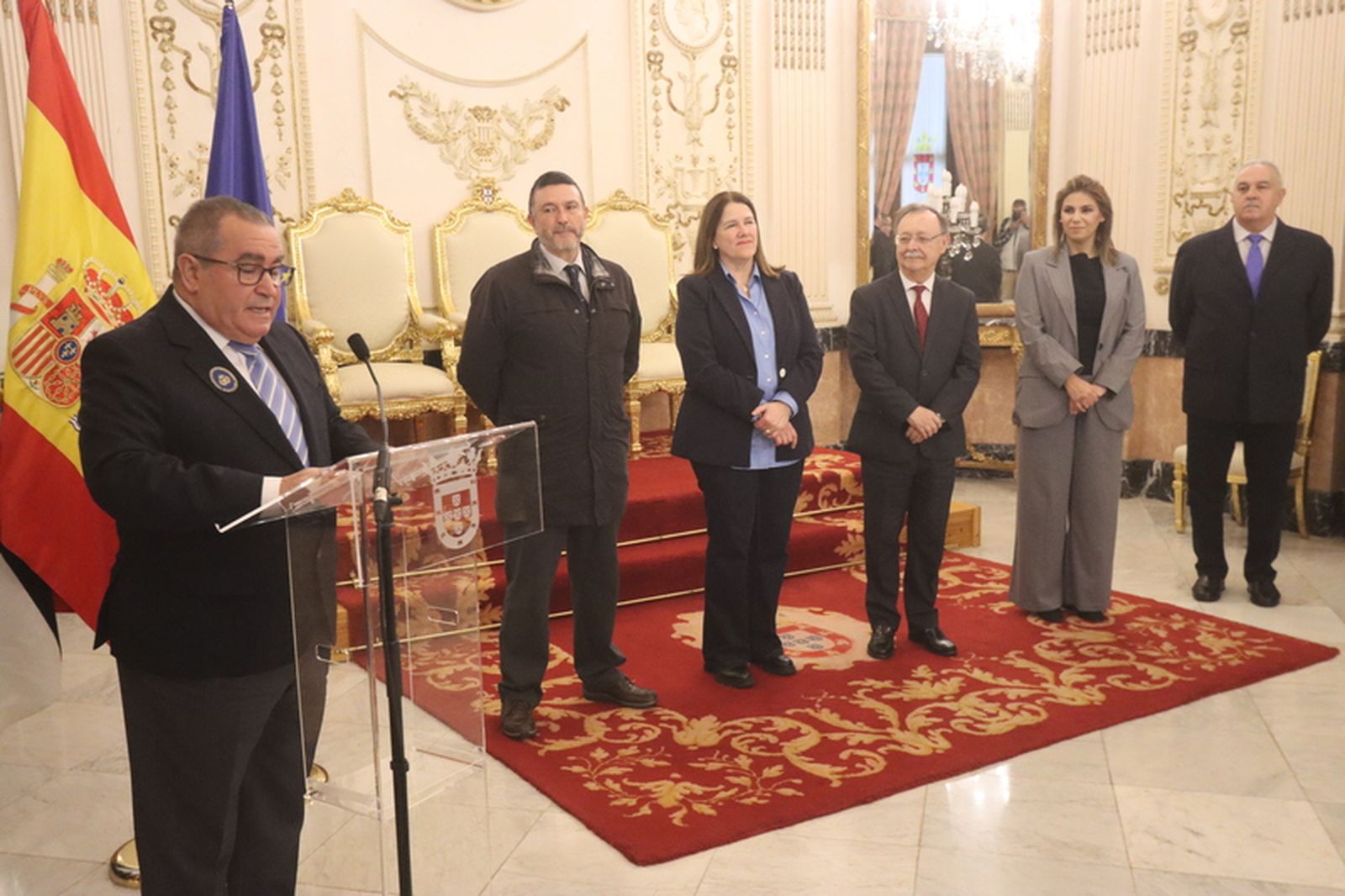 El presidente de la Asociación, Enrique Tovar, durante su intervención en el acto/FOTO REDUAN