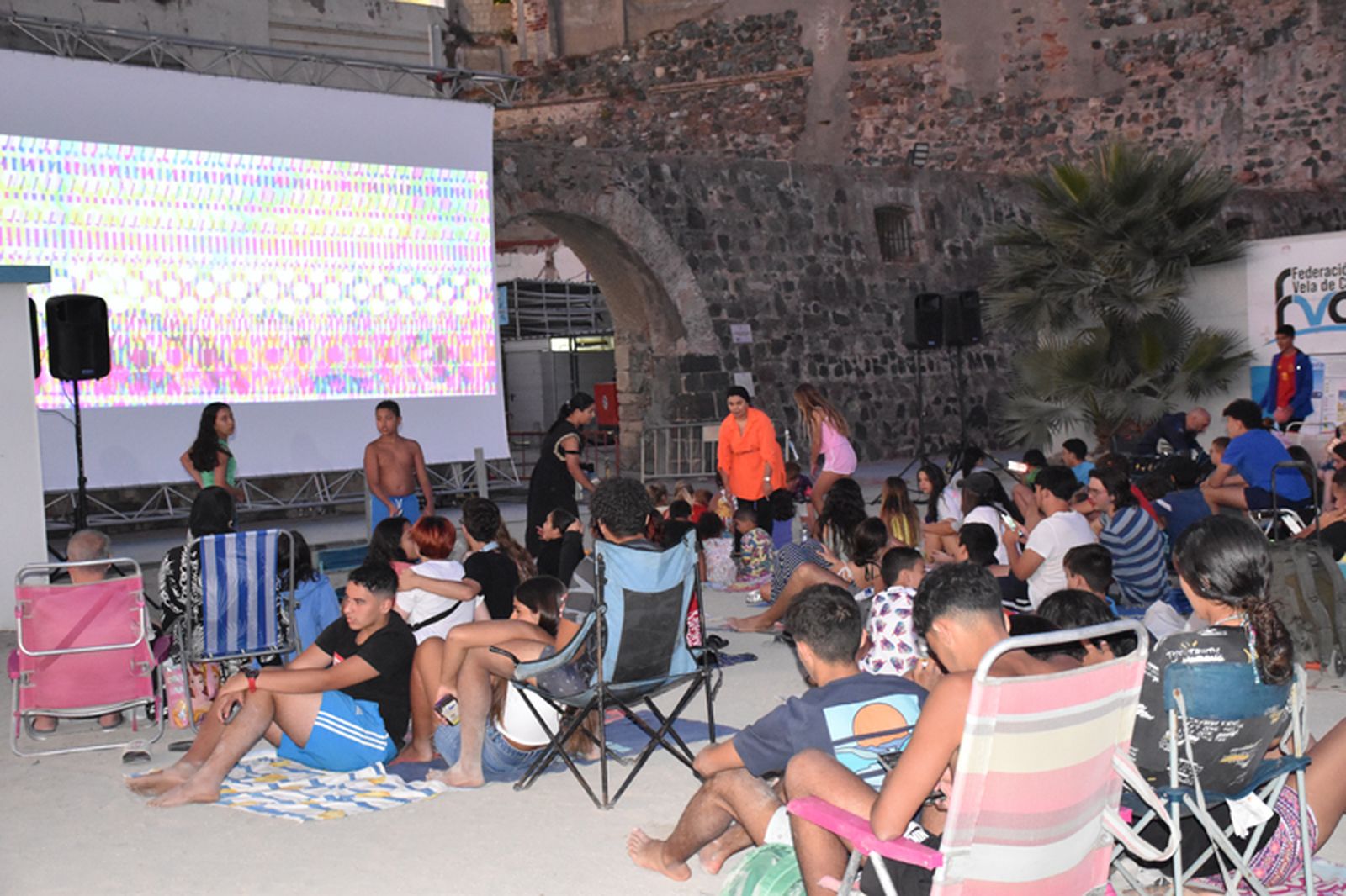 Cine de verano en la Ribera. / FOTO EL PUEBLO