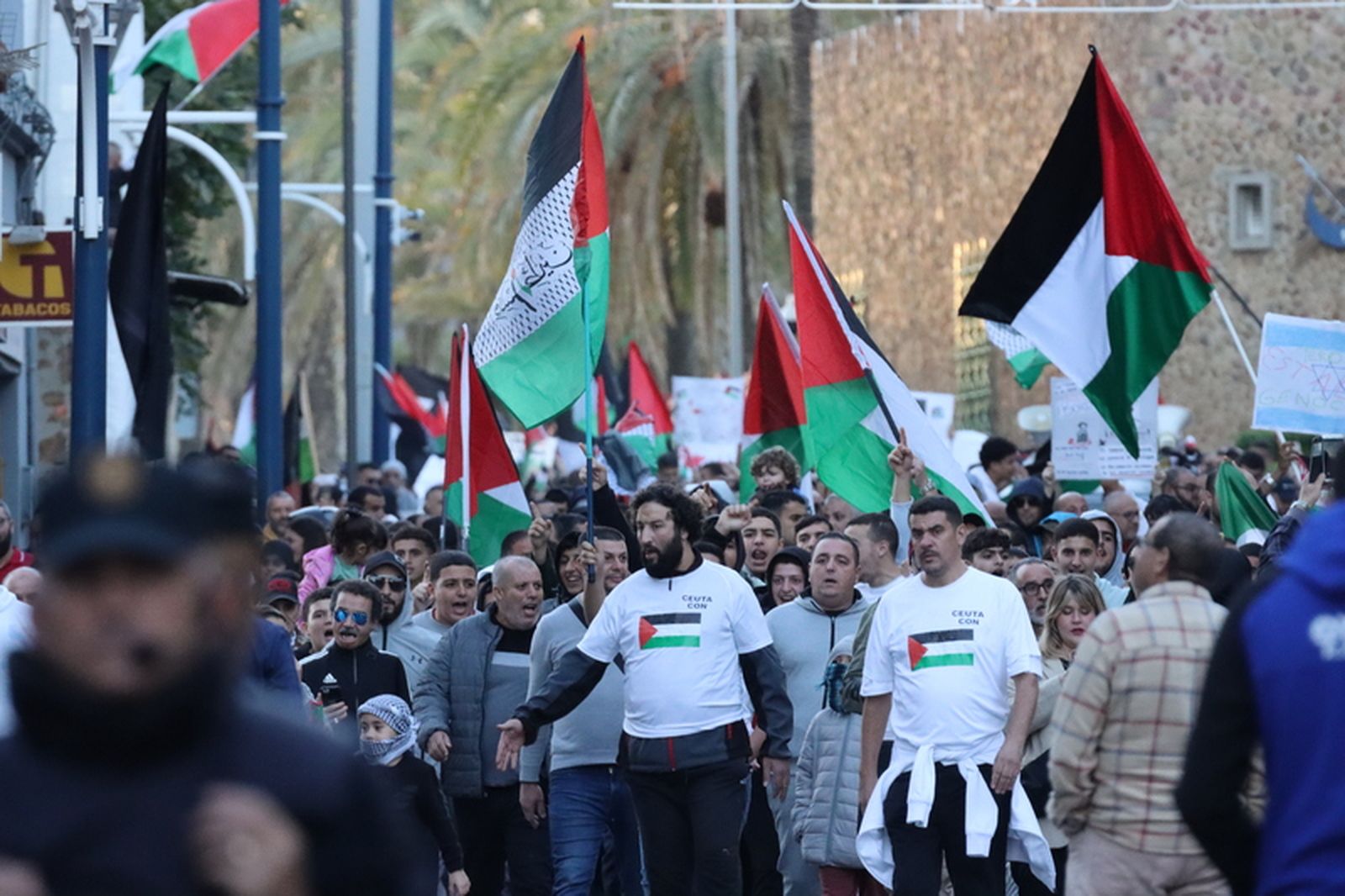 Manifestación en Ceuta el pasado 11 de noviembre contra la guerra en Gaza. / FOTO REDUAN