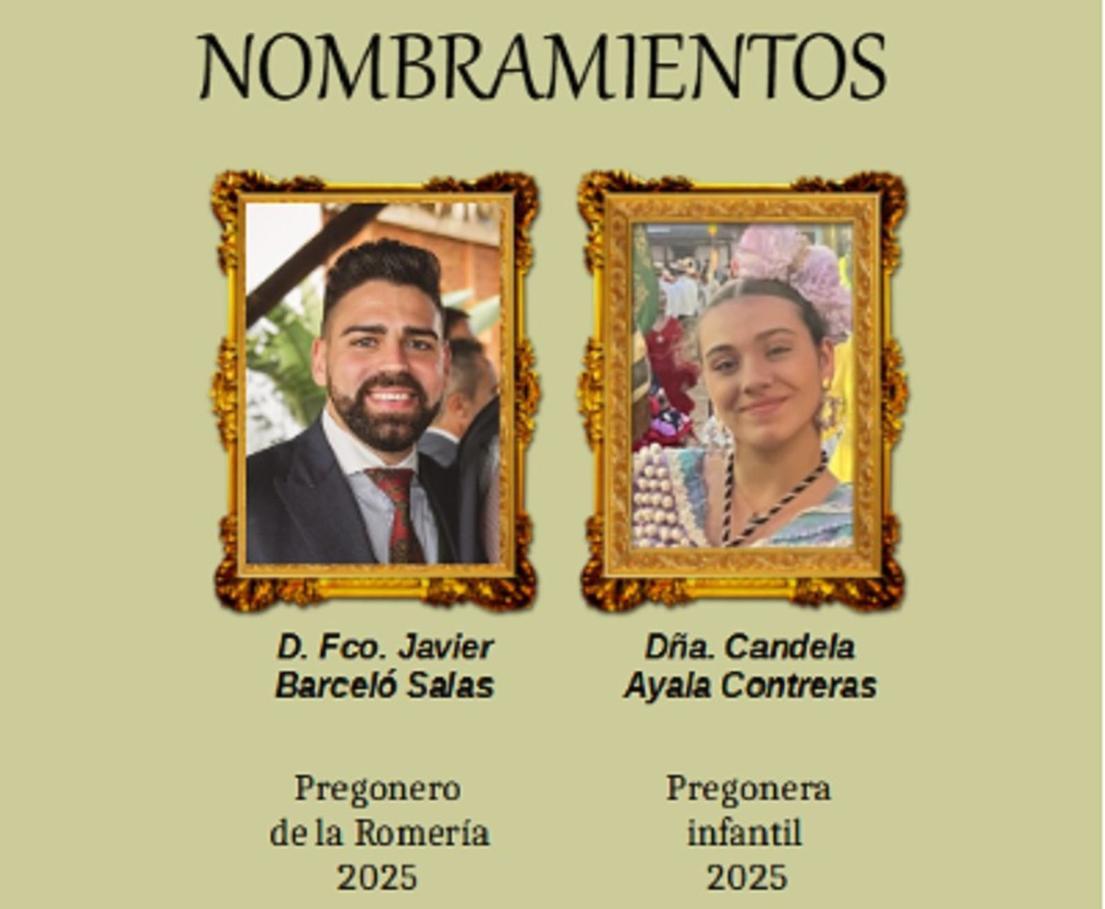 Nombramientos pregoneros 2025 Hermandad del Rocío | FOTO REPRODUCCIÓN