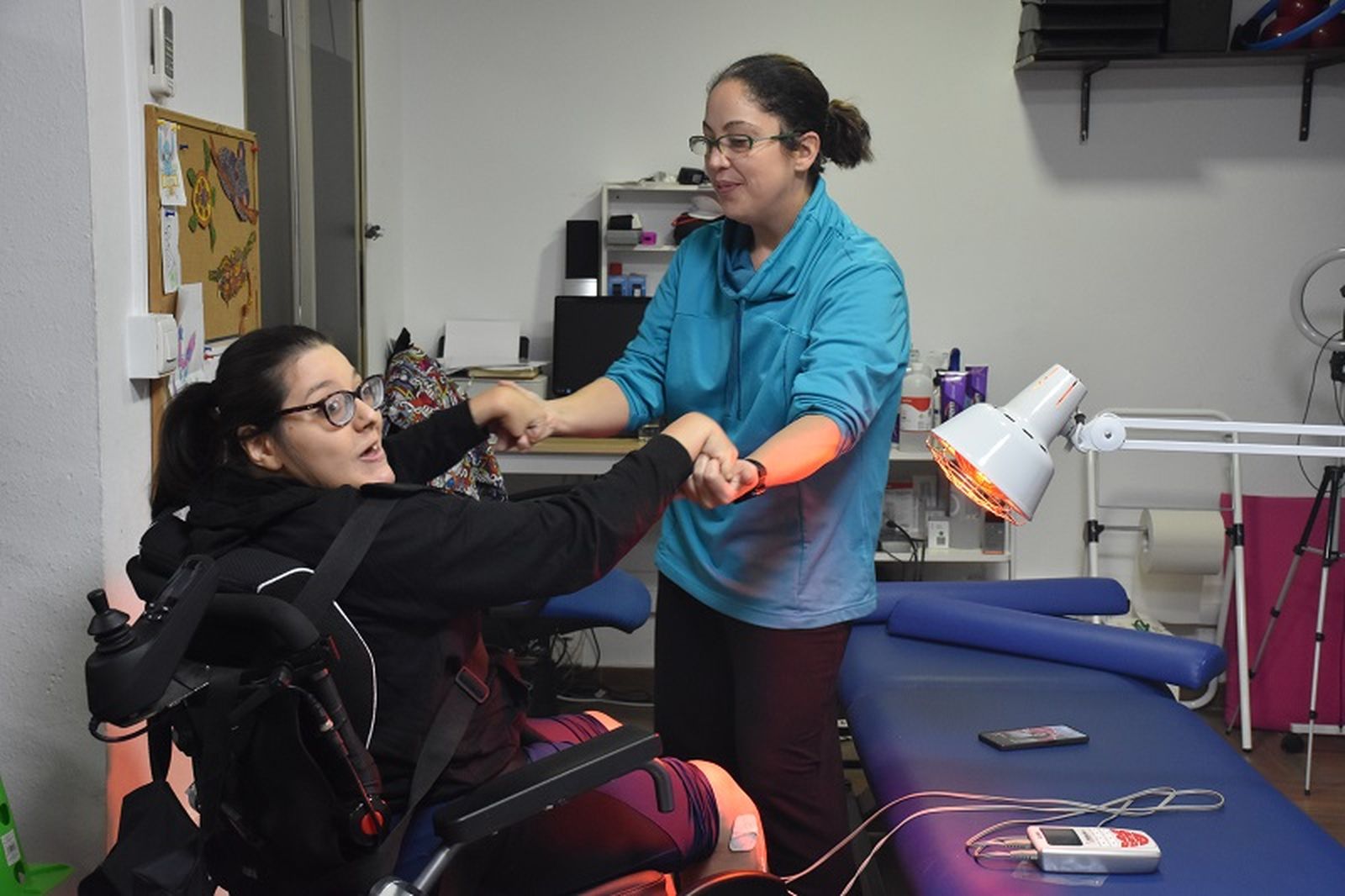 Sesión de rehabilitación. / FOTO G.S.