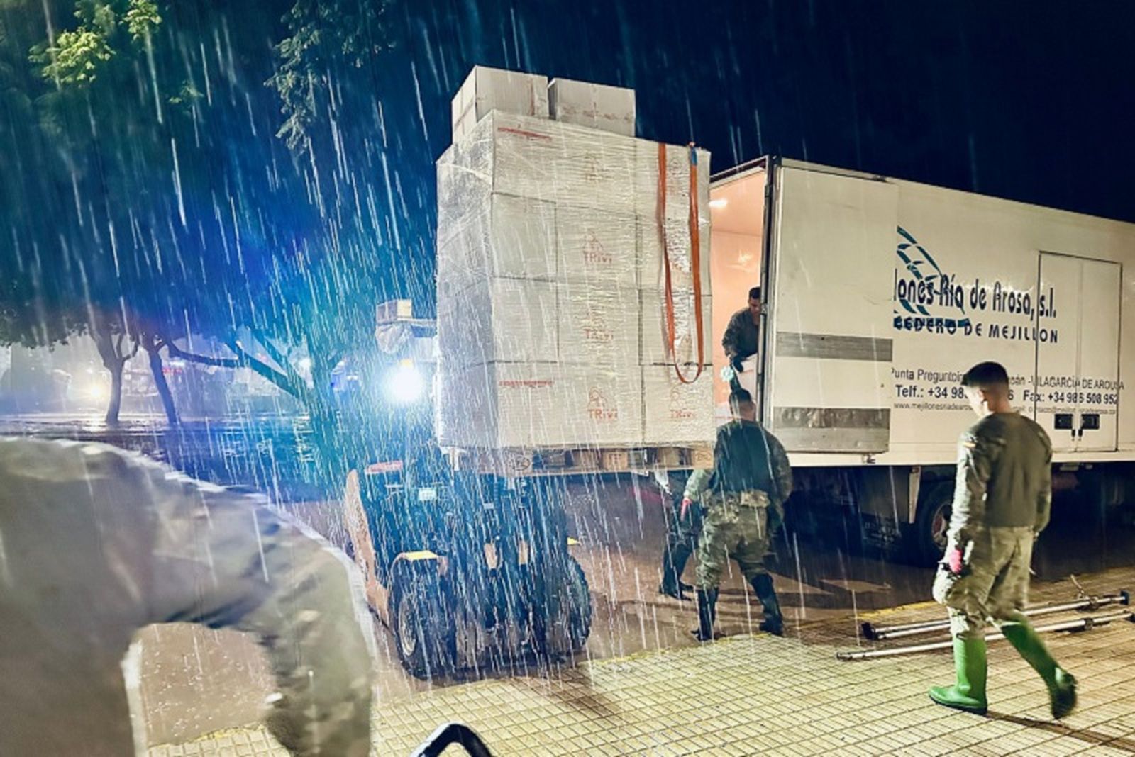 Personal militar desplegado en Valencia/ FOTO: E.P.