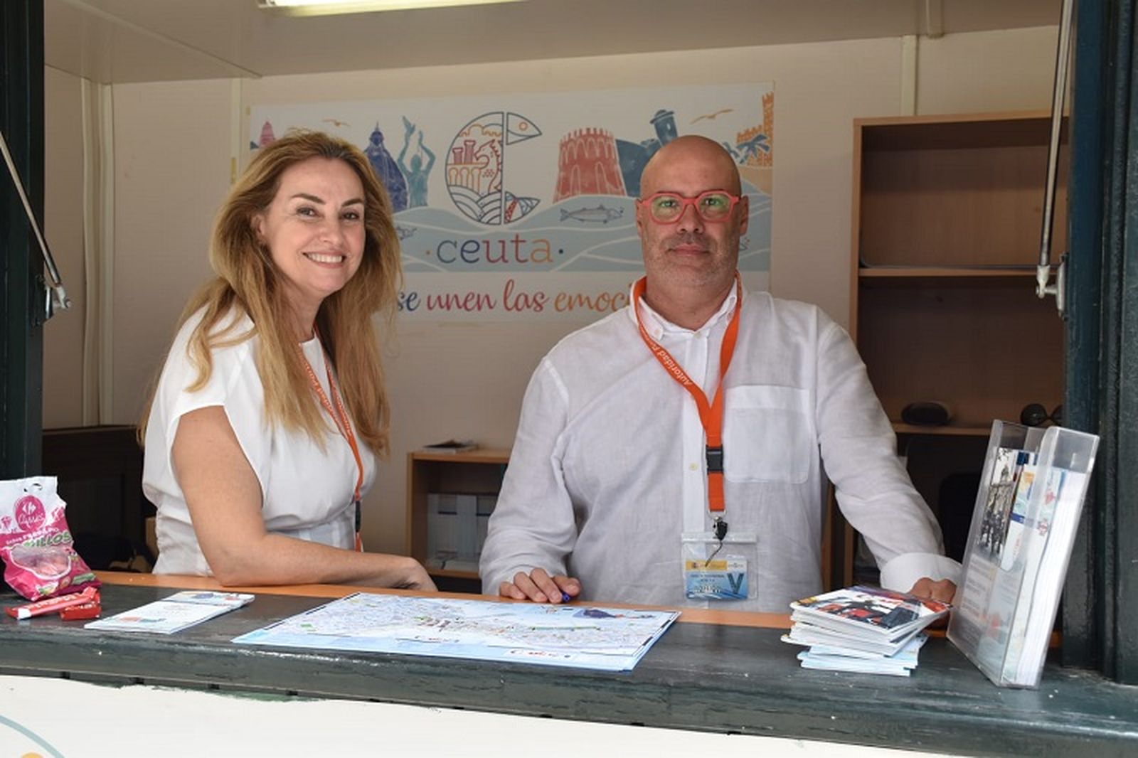 Punto de información al turista en el puerto de Ceuta |  FOTO NICOLS