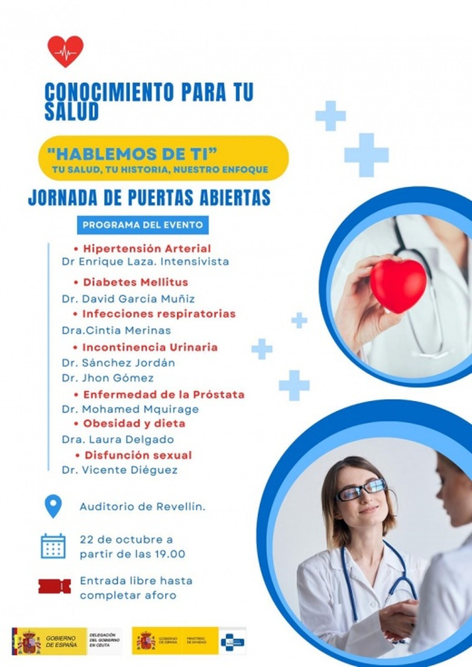 Cartel jornada Ingesa "Hablemos de ti" | FOTO CEDIDA