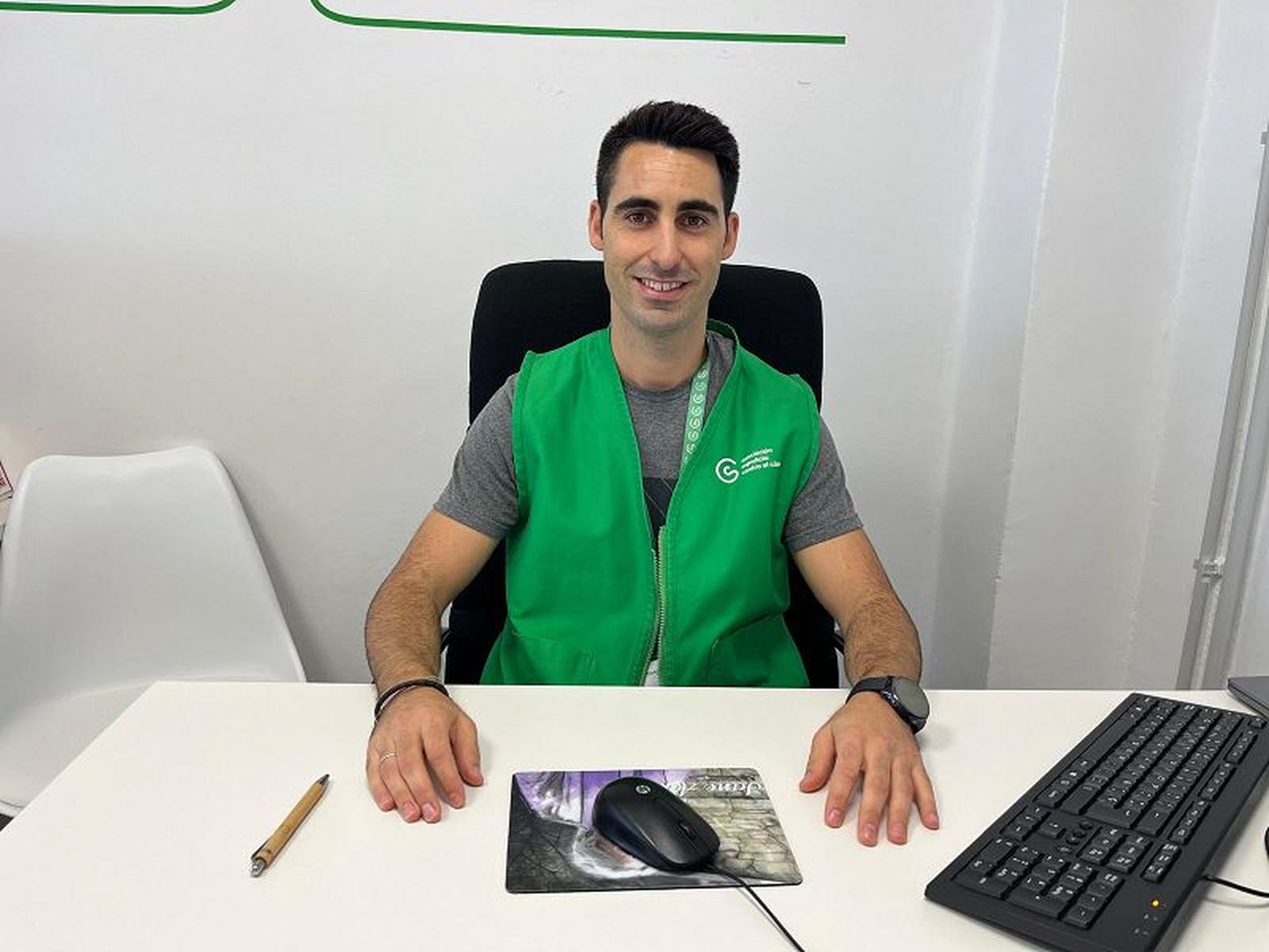 José Manuel Marín, trabajador social de la AECC./ FOTO J.A.G.